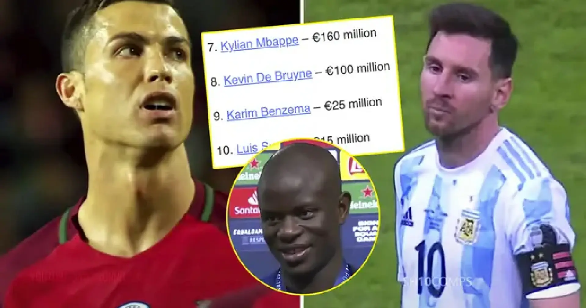 Messi vale menos que Lukaku: valor de mercado de los candidatos al Balón de Oro