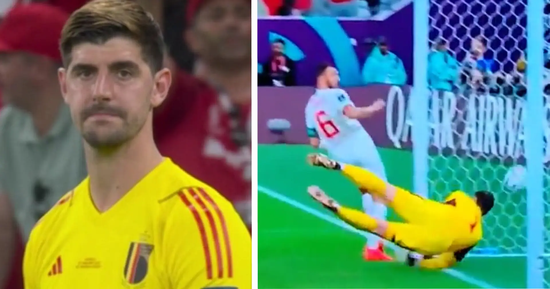 'He lets one snake past him': Chelsea fans mock Courtois after Morocco's shocking defeat of Belgium