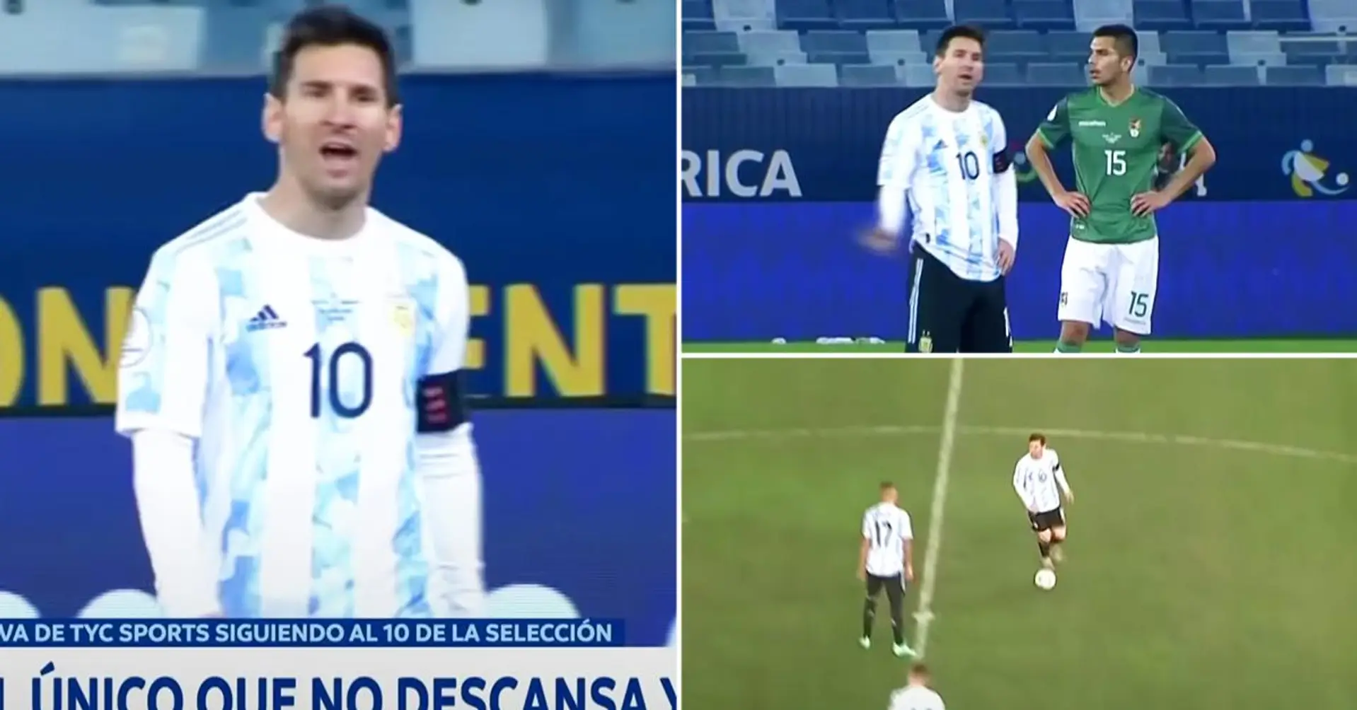 Repéré: Lionel Messi démontre ses qualités de leader lors du match de l'Argentine