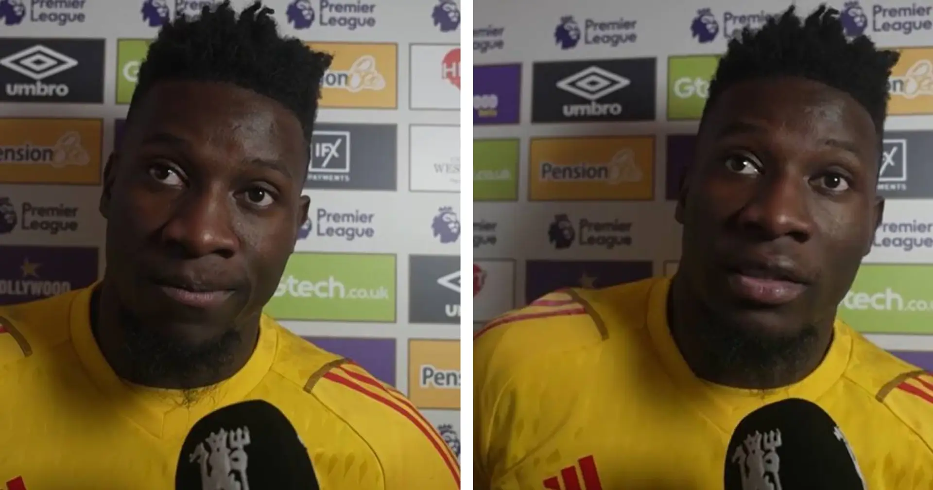 'I feel sad, we did fantastic defending': Andre Onana shares emotional response to Brentford draw