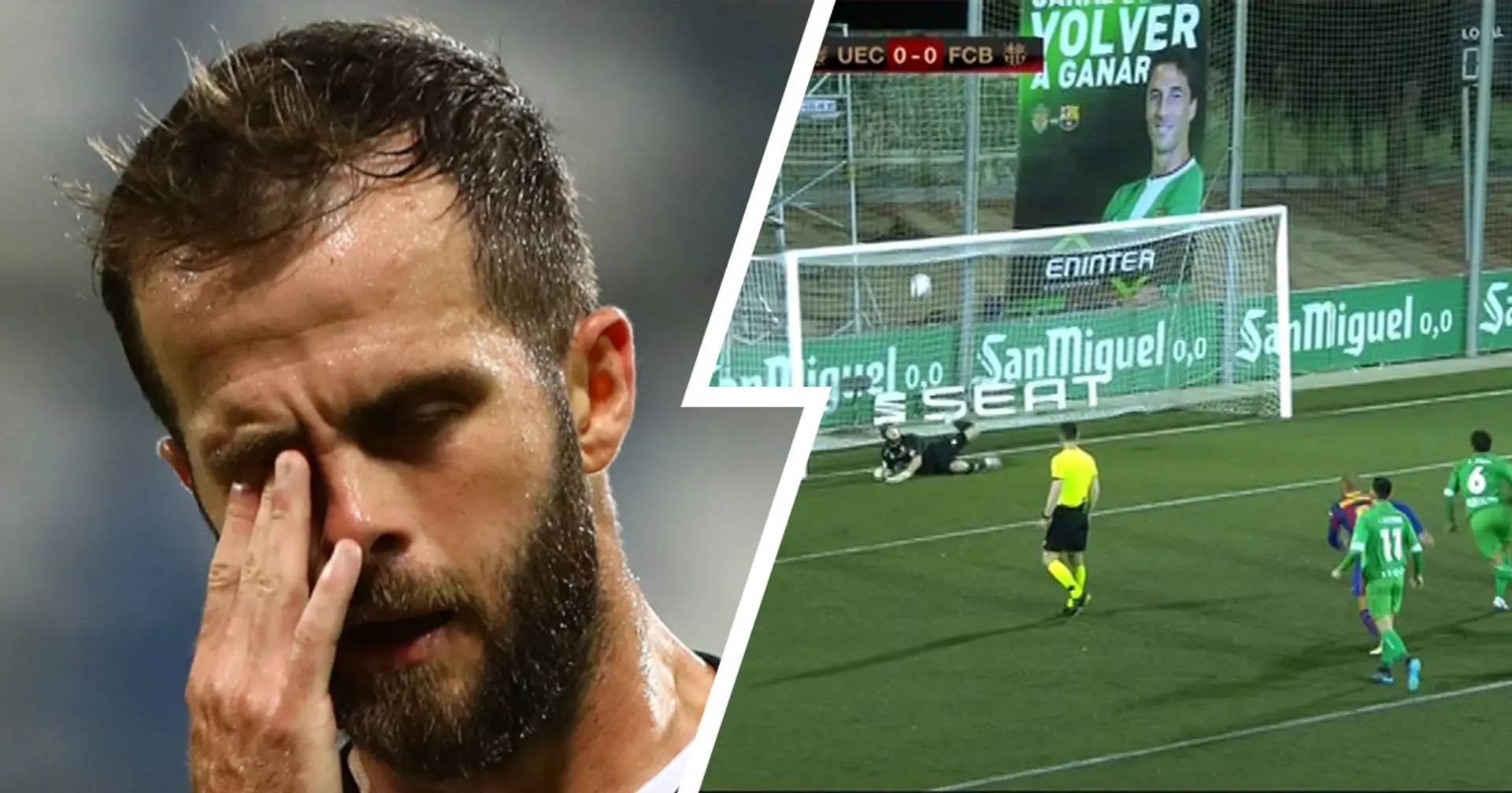Pjanic misses penalty for first time in his club career vs Cornella
