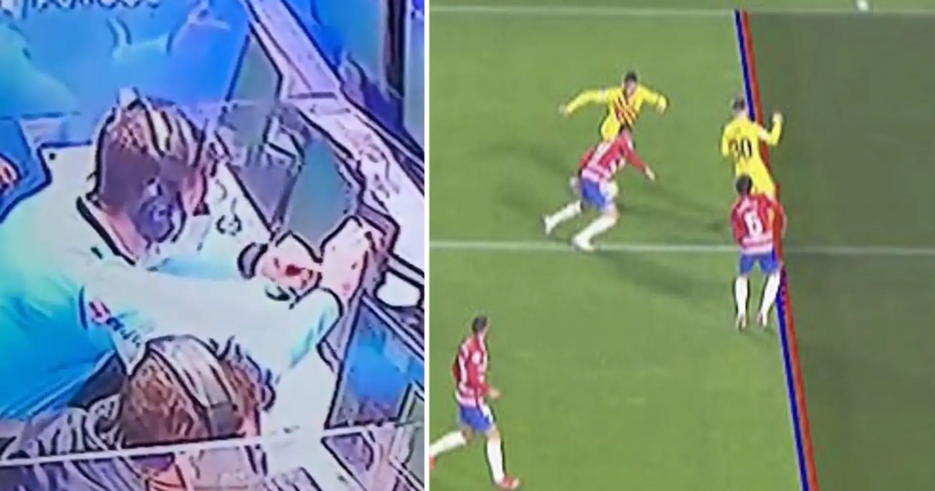 Escandaloso: árbitro del VAR mide con los dedos el fuera de juego de Gavi que anuló un gol vs Granada