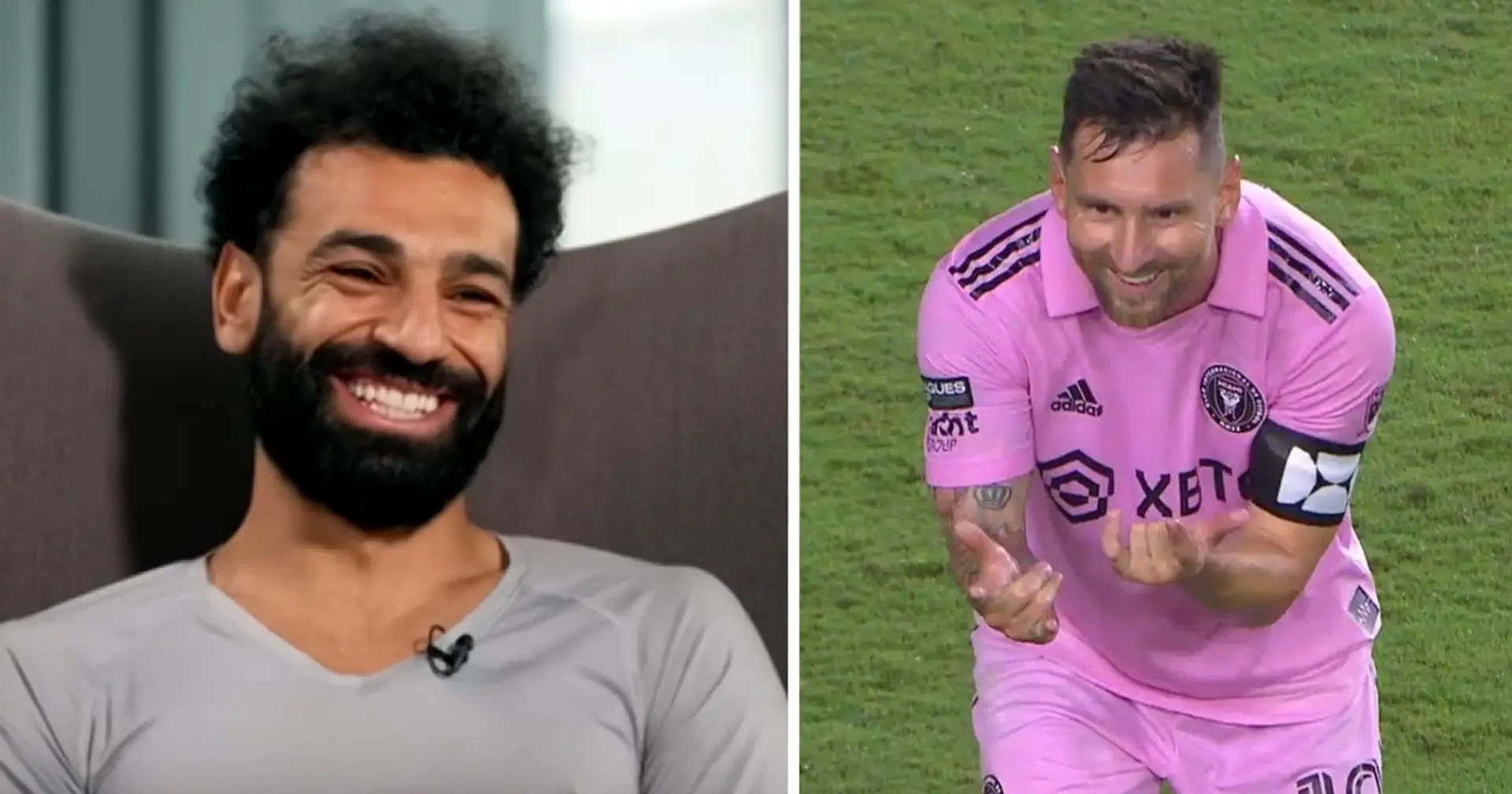 Salah : "J'aime Messi. Il est... Messi est Messi, j'aime Messi"