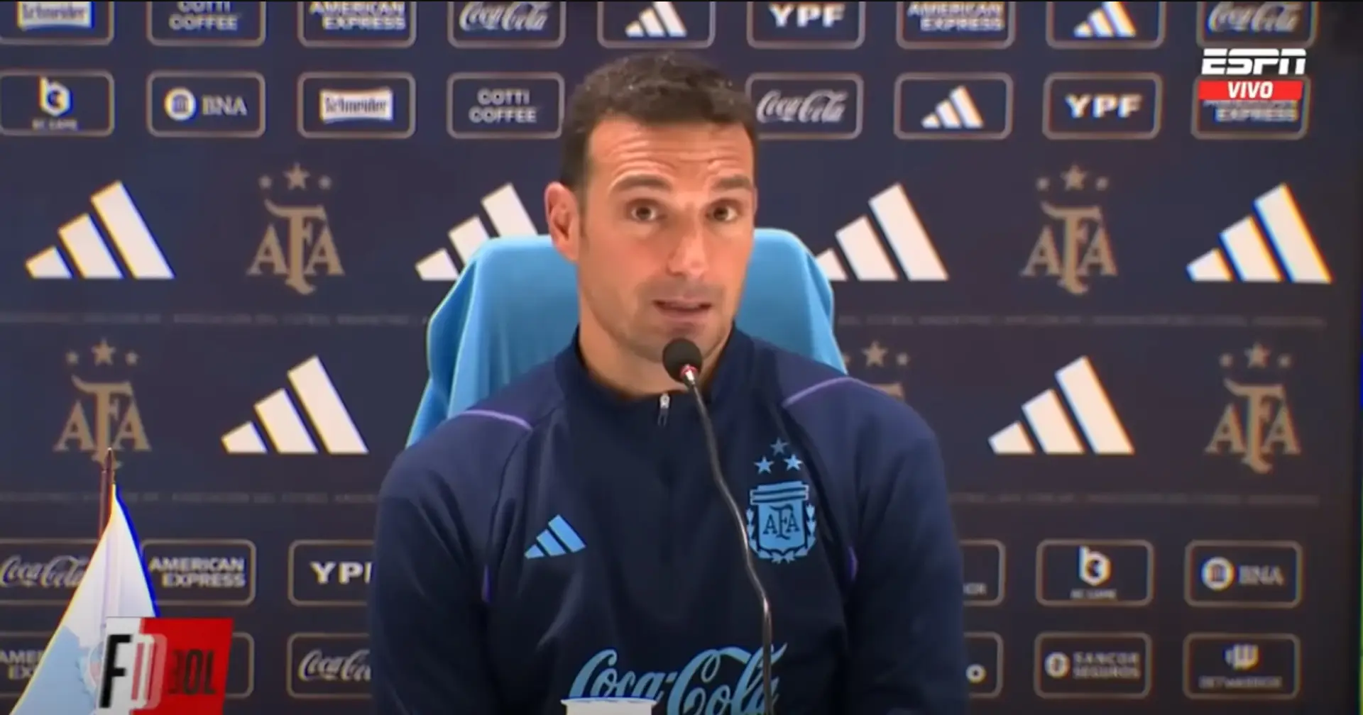 Scaloni: "L'Argentina ha bisogno di un allenatore che abbia energia, ho bisogno di pensare"