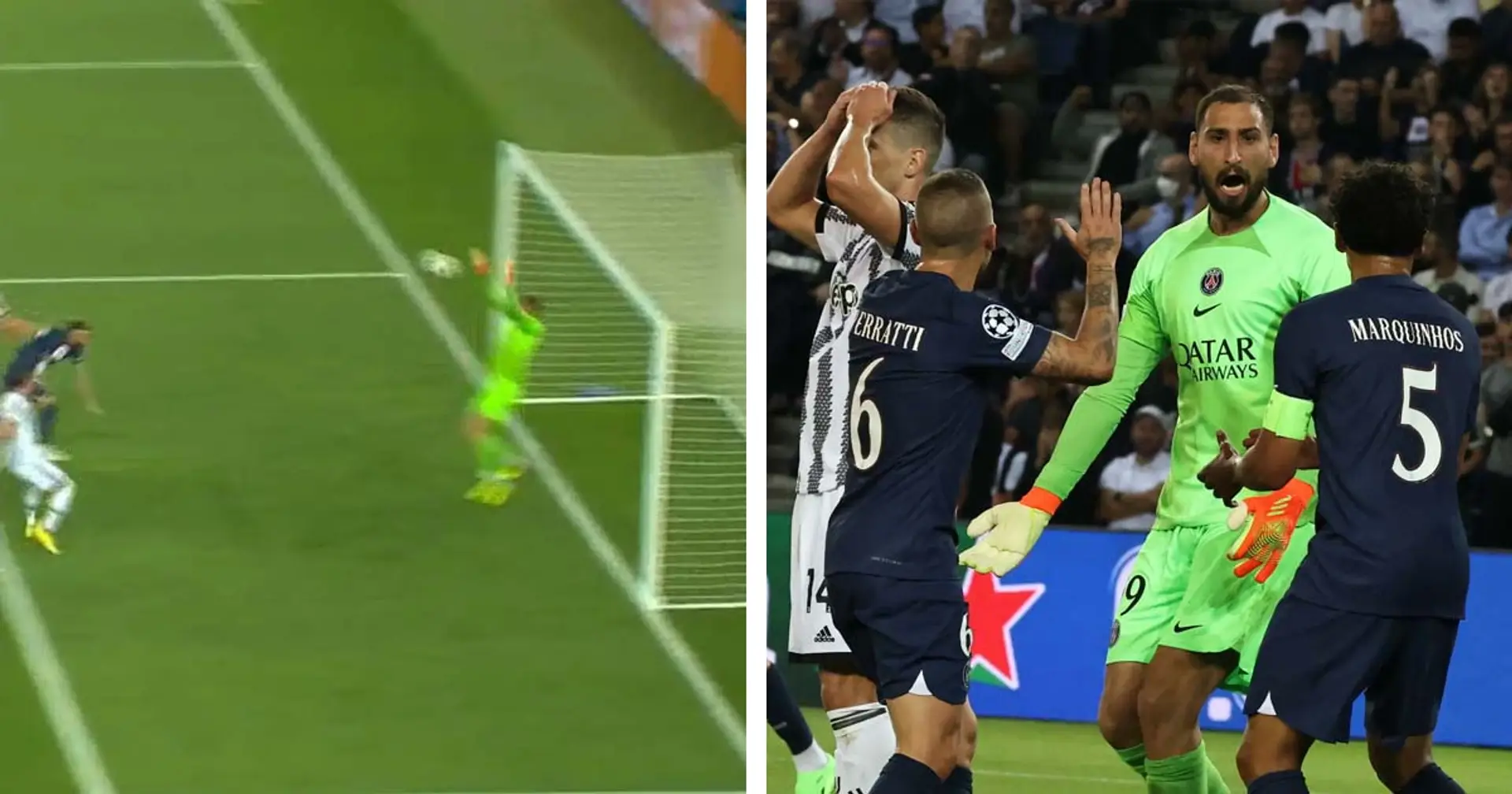 2 actions qui font que Donnarumma a fait un bon match malgré sa boulette sur l'ouverture du score de la Juventus