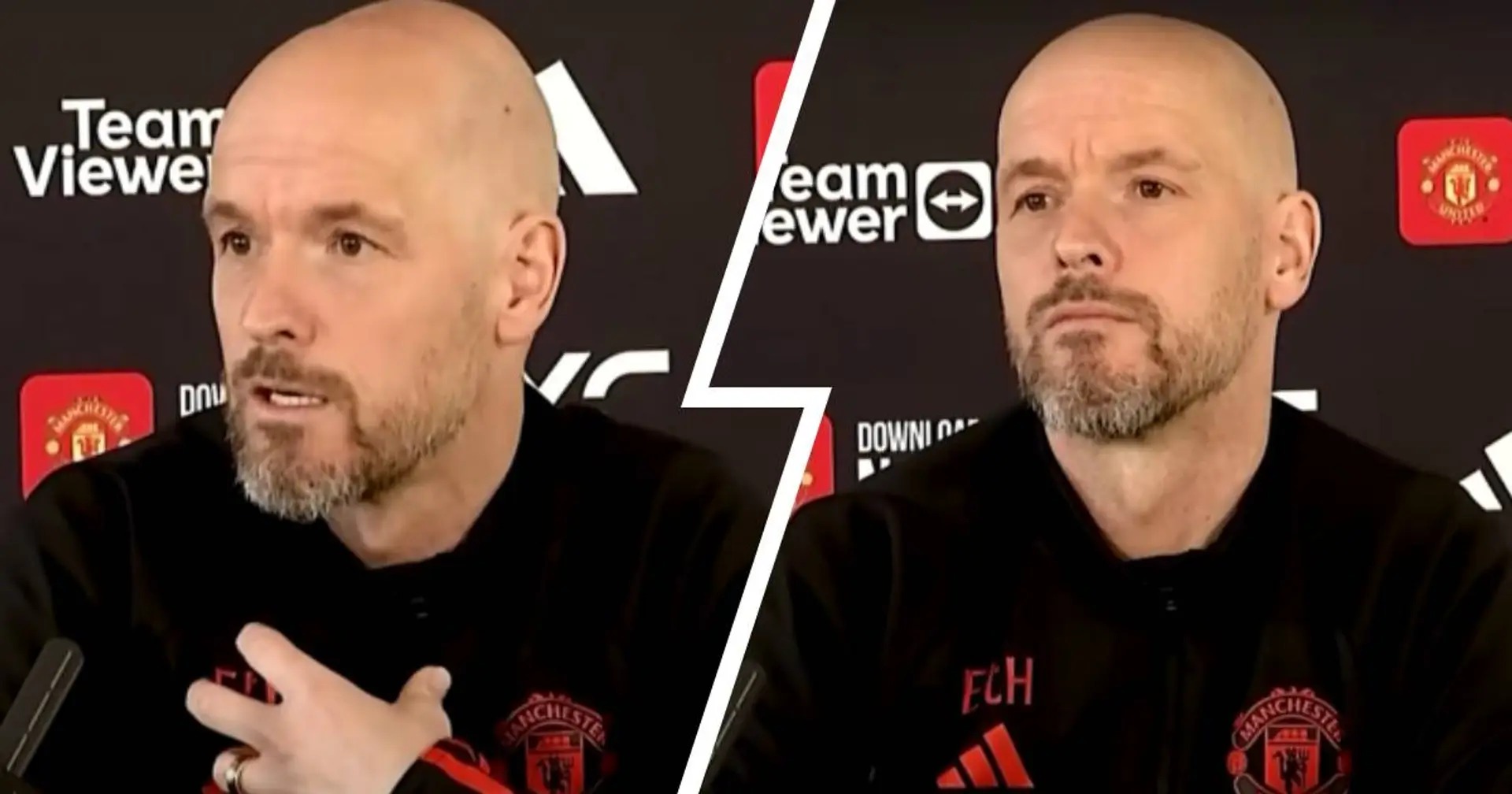 Ten Hag snaps at Dutch journalist for asking if Man United really play dynamic football