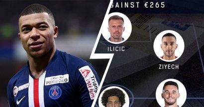 €265.2m v €262.2m: Ultimate XI of players whose combined transfer value equals Mbappe's current value, feat. Hakim Ziyech