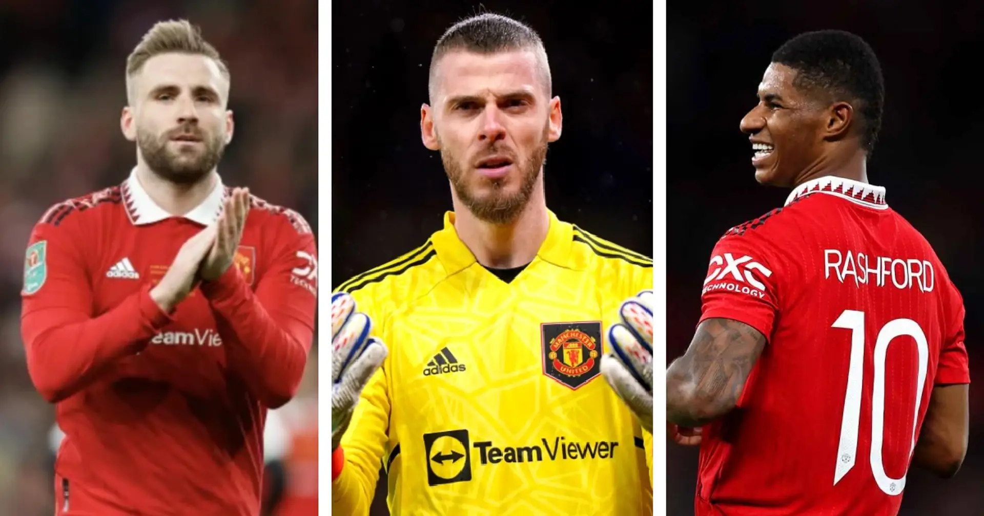 Ten Hag issues updates on Rashford, De Gea and Shaw's contract situation 