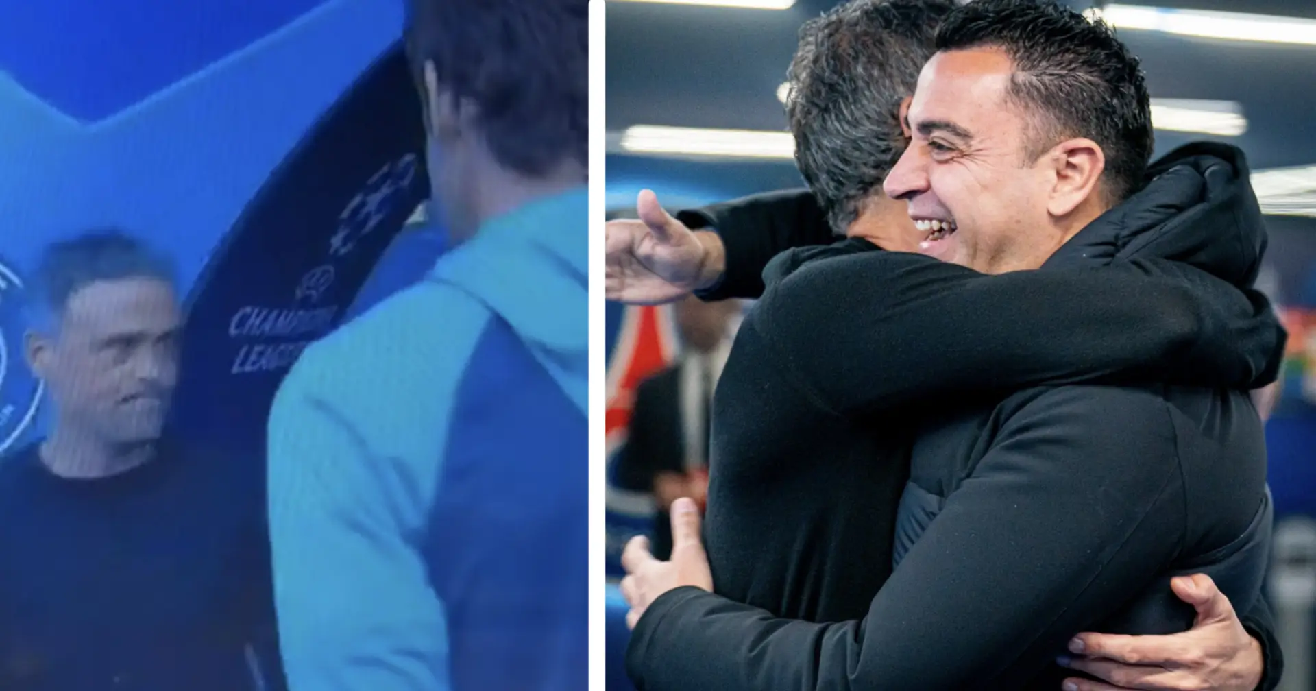 Luis Enrique reunites with Xavi and 3 Barca players ahead of PSG clash