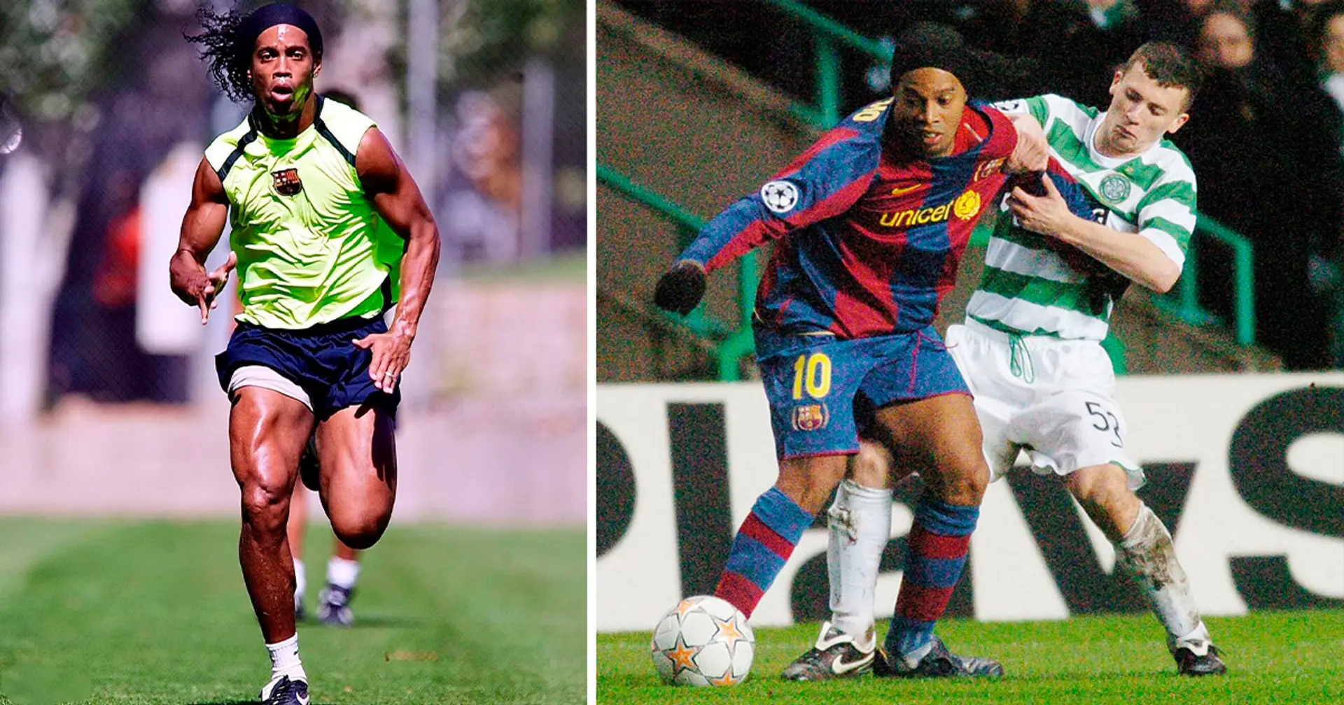 "Ronaldinho avait les fesses les plus fortes que j'ai jamais ressentis": un ancien défenseur du Celtic se souvient d'avoir affronté Ronaldinho et Barcelone