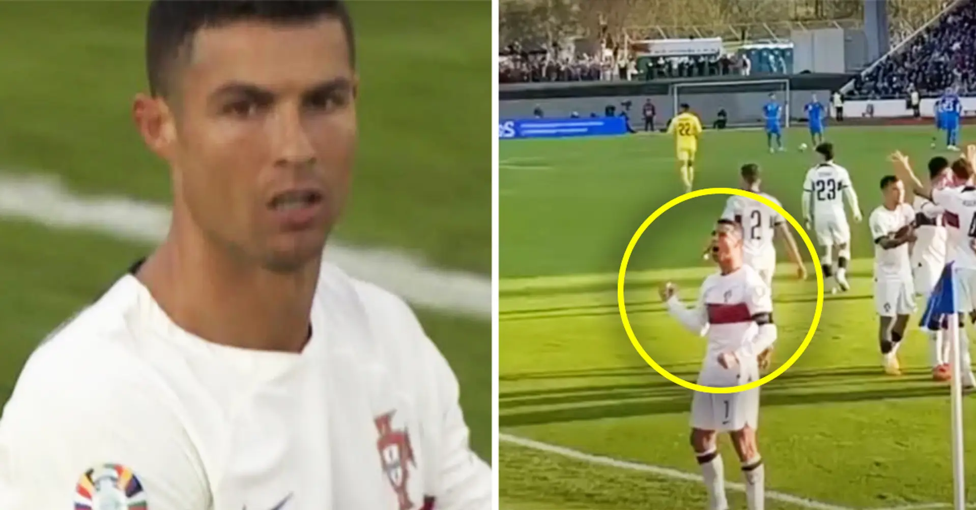 Gesichtet: Ein Fan rannte während des Spiels auf Cristiano Ronaldo zu - schaut euch mal an, was dann passierte