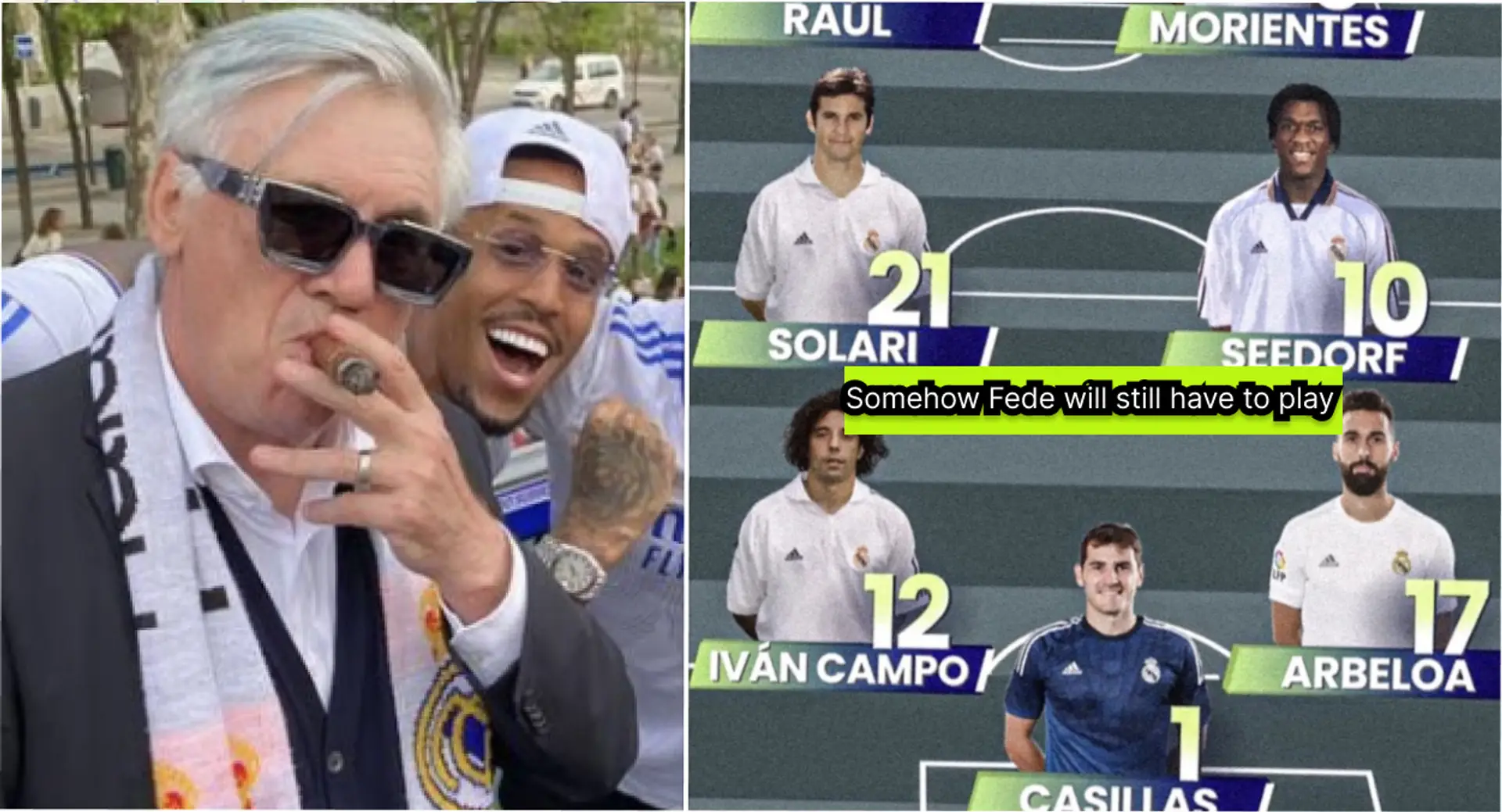 "Enfin un peu de rotation d'Ancelotti.": La réaction hilarante des fans face au XI du Real Madrid Legends contre Porto