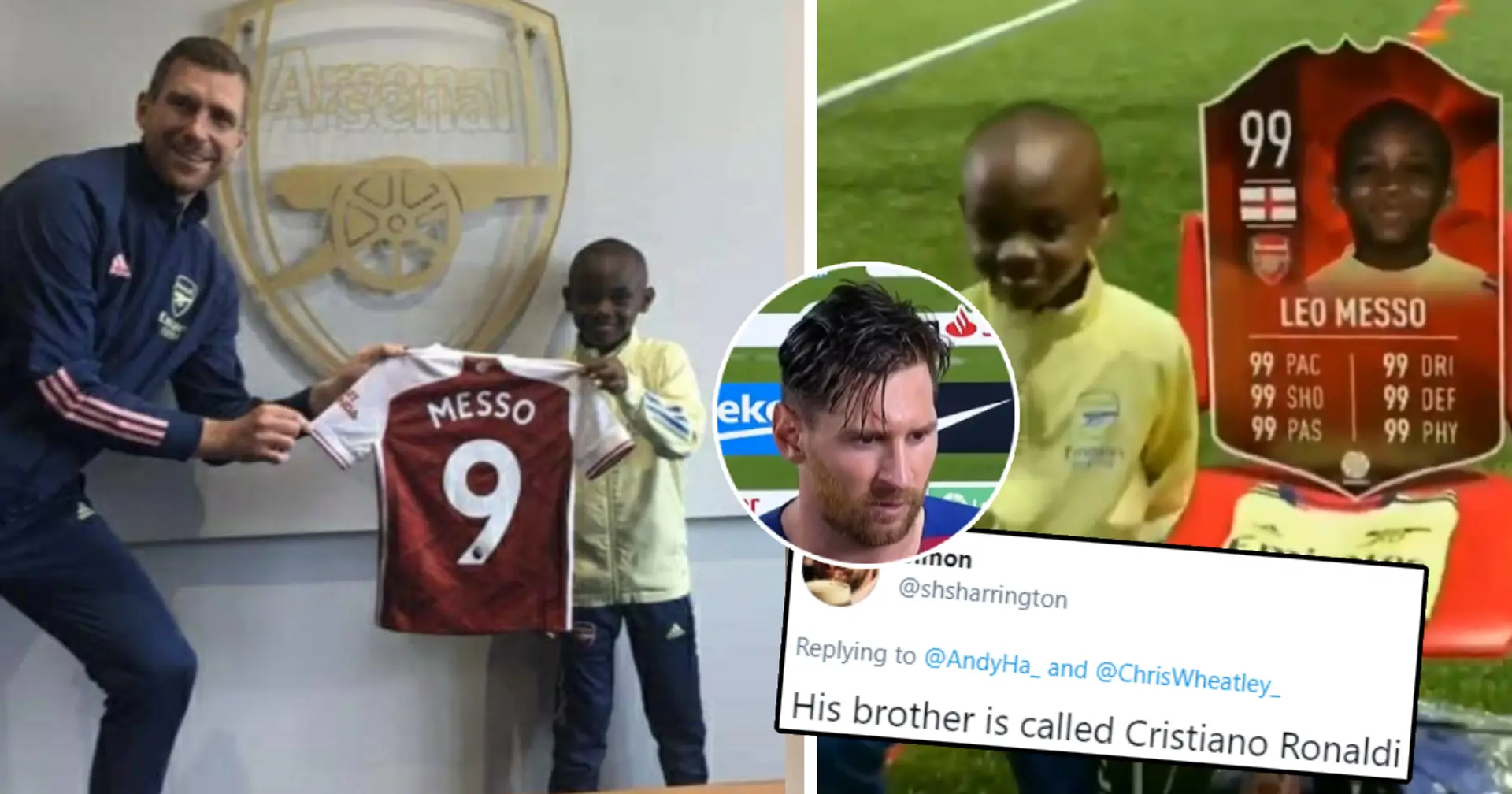 Arsenal have signed 10-year-old Kenyan youngster Leo Messo