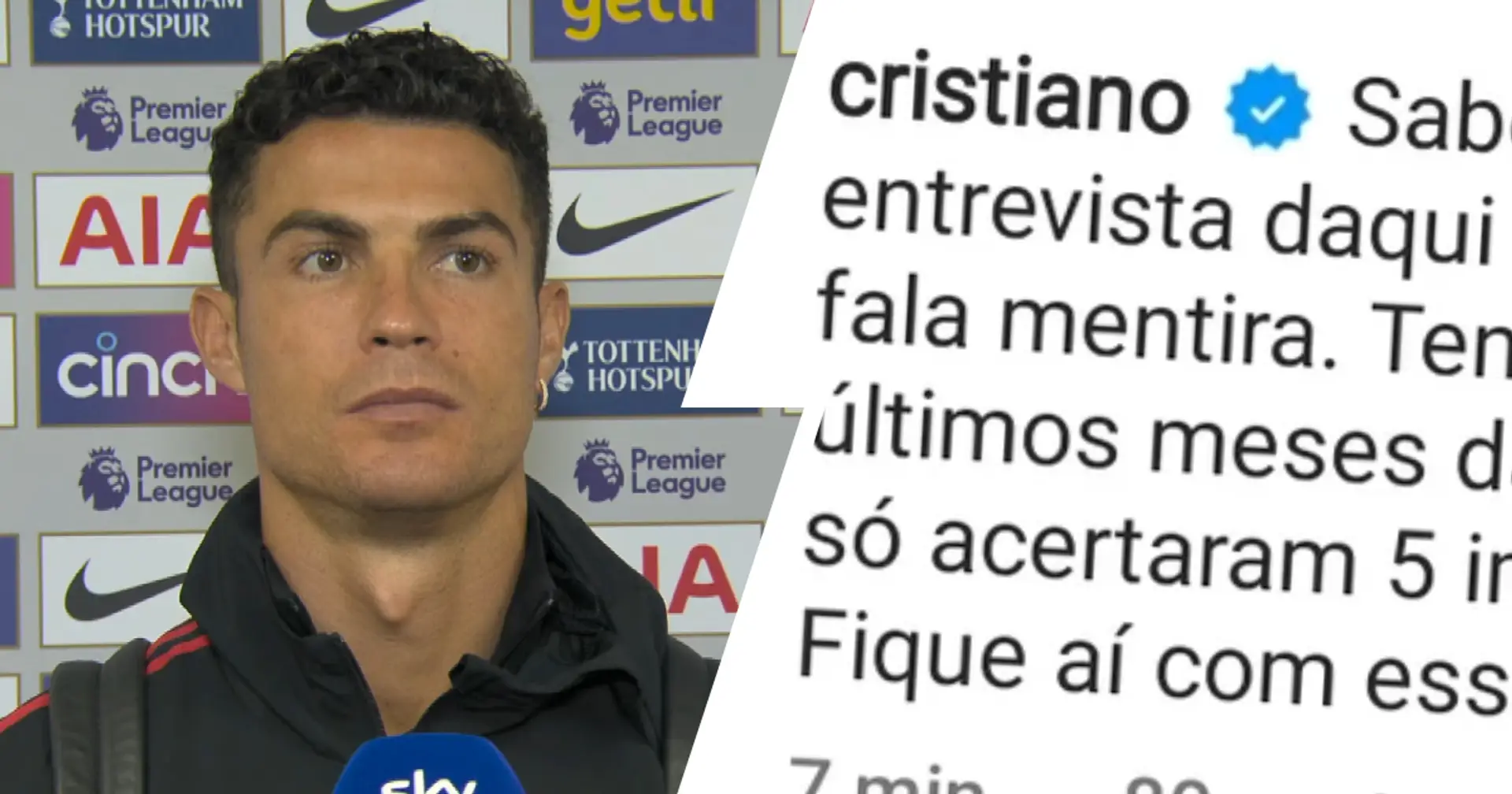 Cristiano Ronaldo: 'Out of 100 stories, media only got 5 right. They'll know truth in a few weeks'