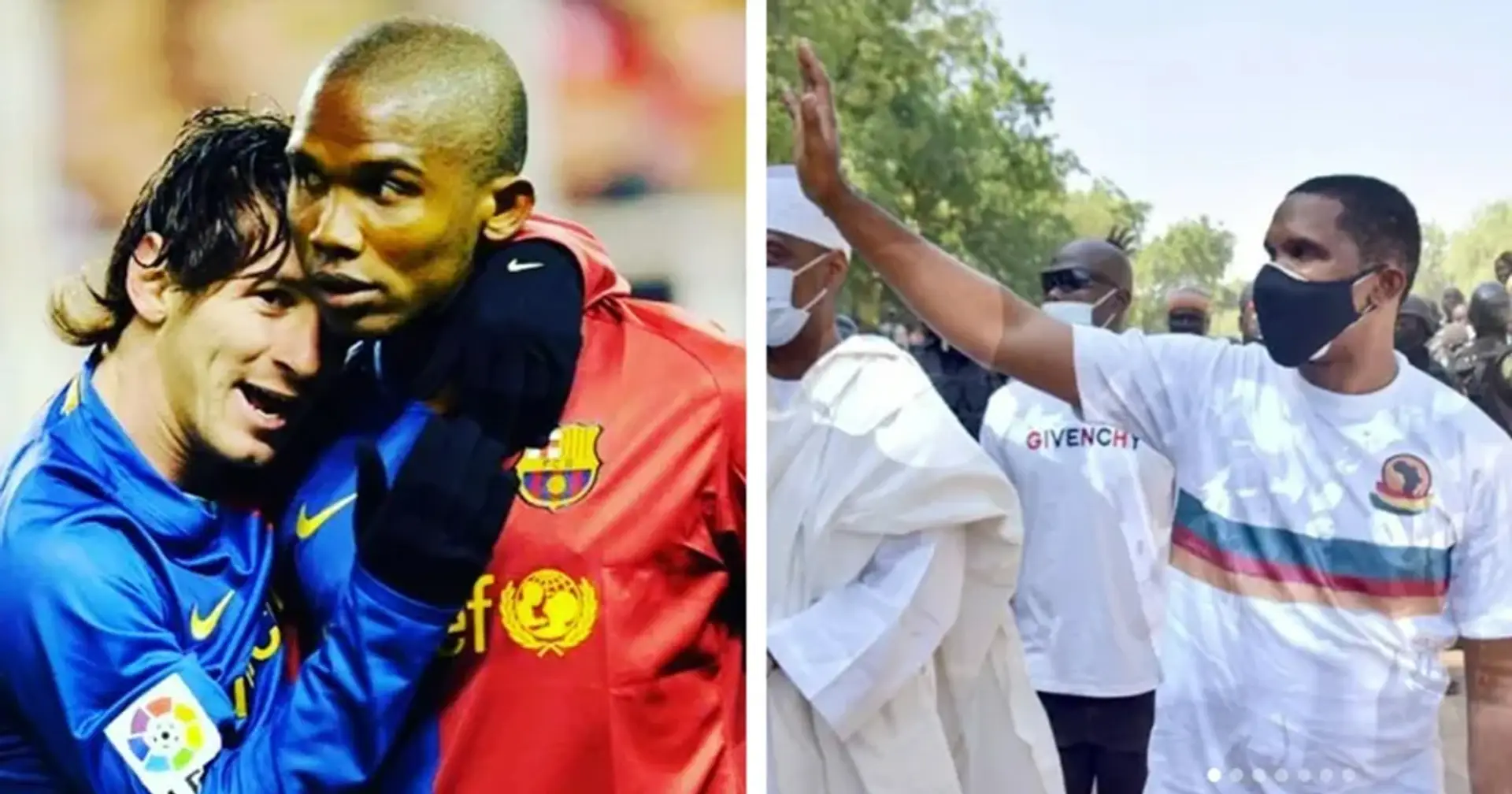 Ayudar a África, sin olvidar al Barça: lo que ha estado haciendo Samuel Eto'o últimamente