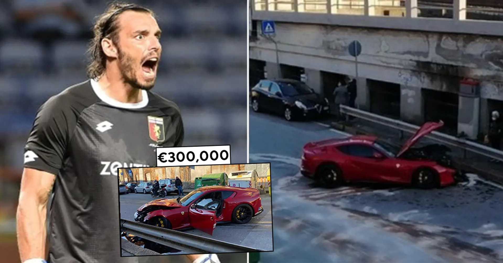 Genoa goalkeeper brings his Ferrari to the carwash, later finds out employee destroyed it