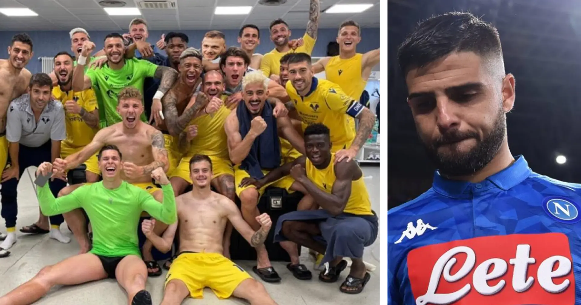 Napoli vs Verona 1-1: nello spogliatoio del Verona scatta la festa