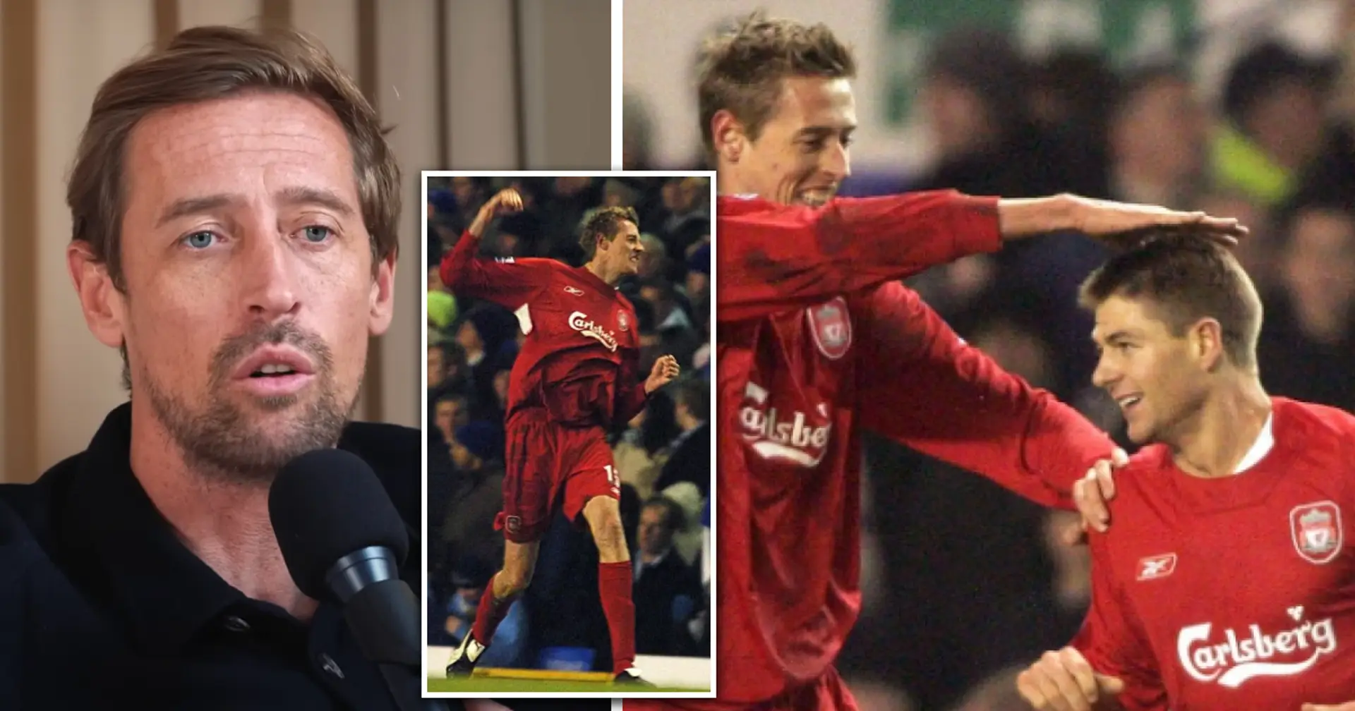 'The fans will always remember it': Steven Gerrard made Liverpool prediction for Peter Crouch on team bus