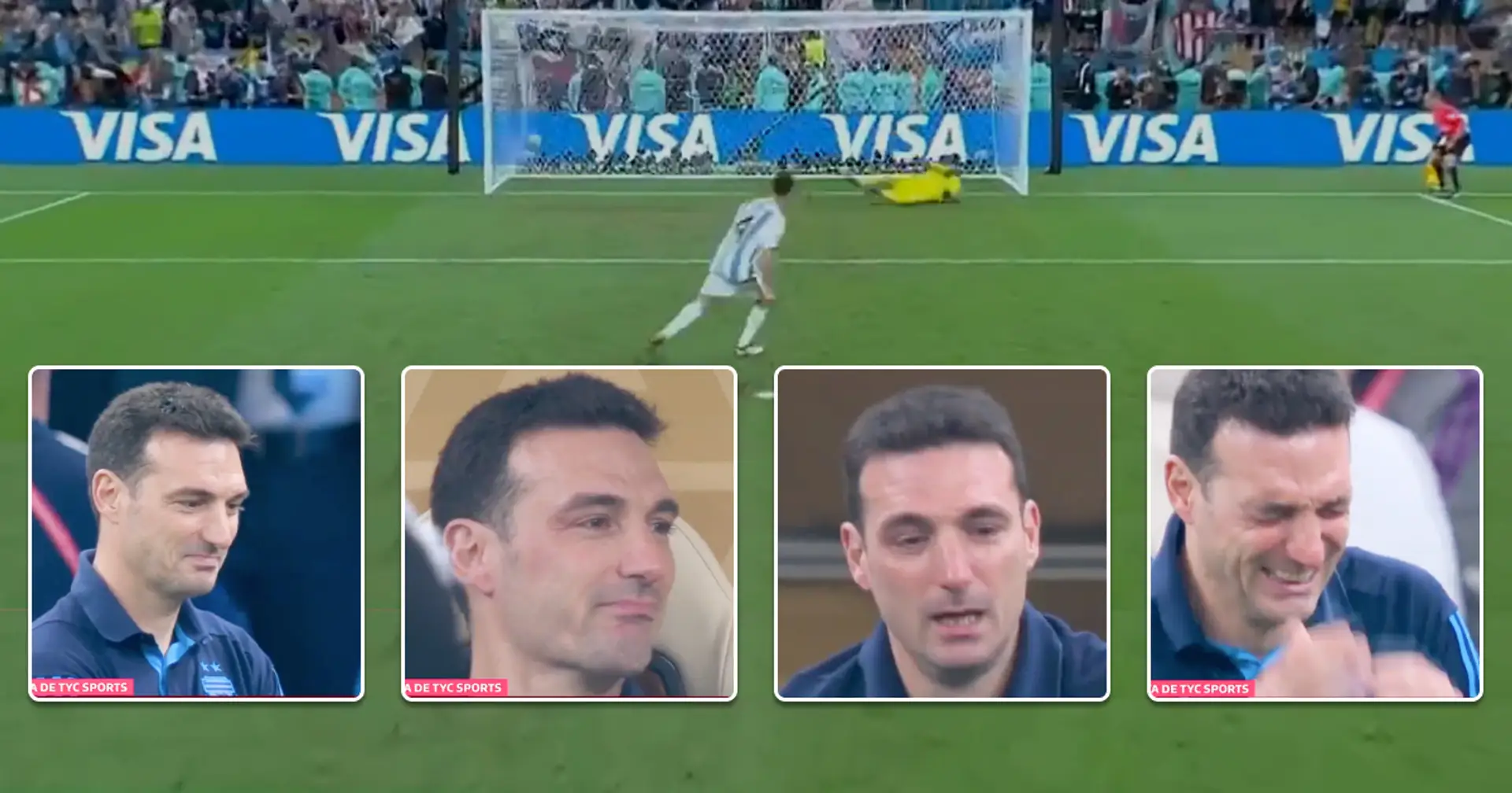 Lionel Scaloni does another Ancelotti celebration after World Cup win but ultimately breaks down in tears