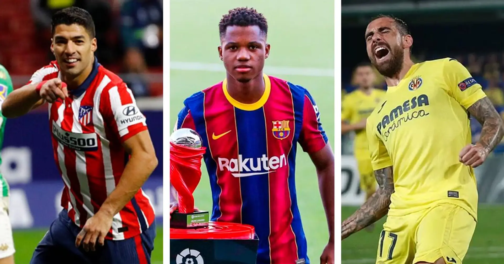 Ansu Fati, Luis Suárez y Paco Alcácer encabezan actualmente la lista de goleadores de La Liga