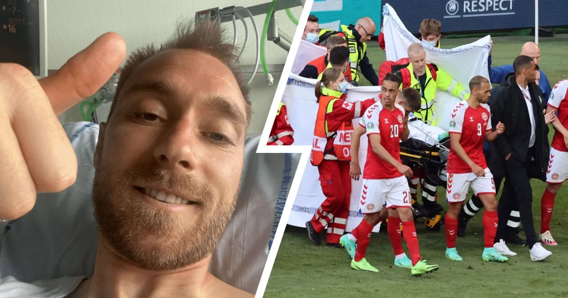 Christian Eriksen sends encouraging message on Instagram after suffering horrific cardiac arrest vs Finland