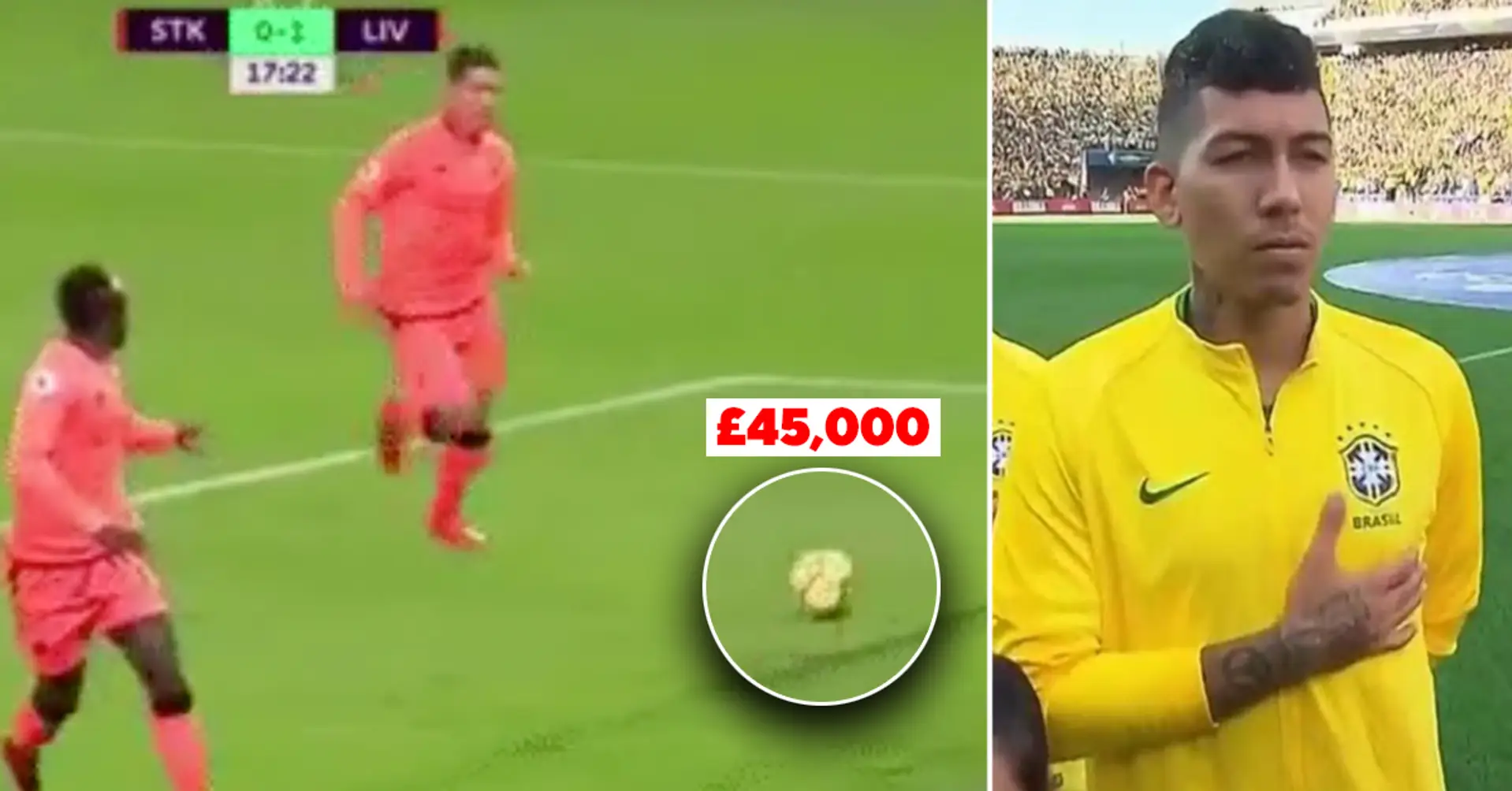 Revealed: Why Roberto Firmino lost £45,000 in one second during Liverpool match
