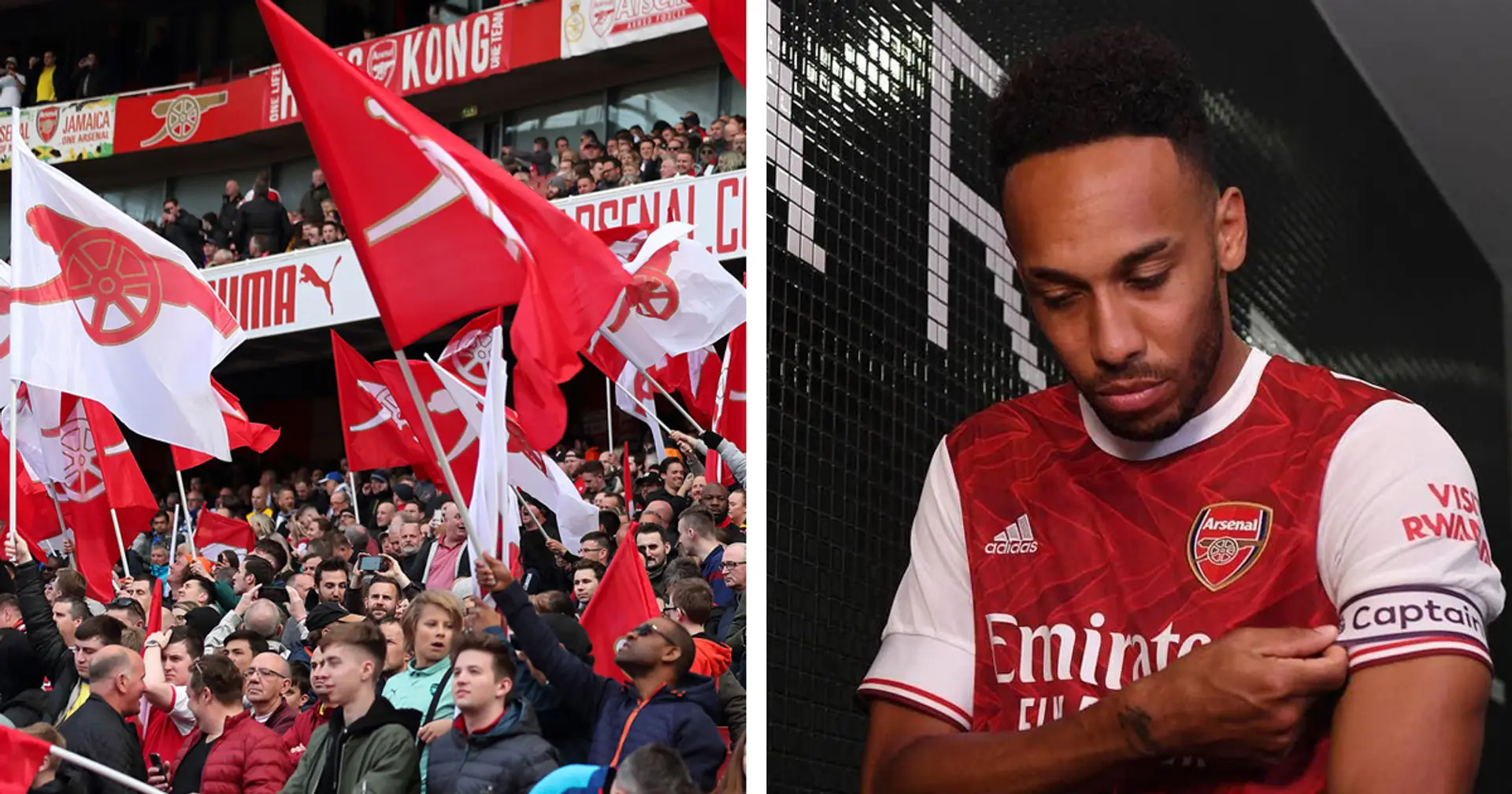 Aubameyang: 'I stay here because I love the fans, the people whose hearts bleed Arsenal'