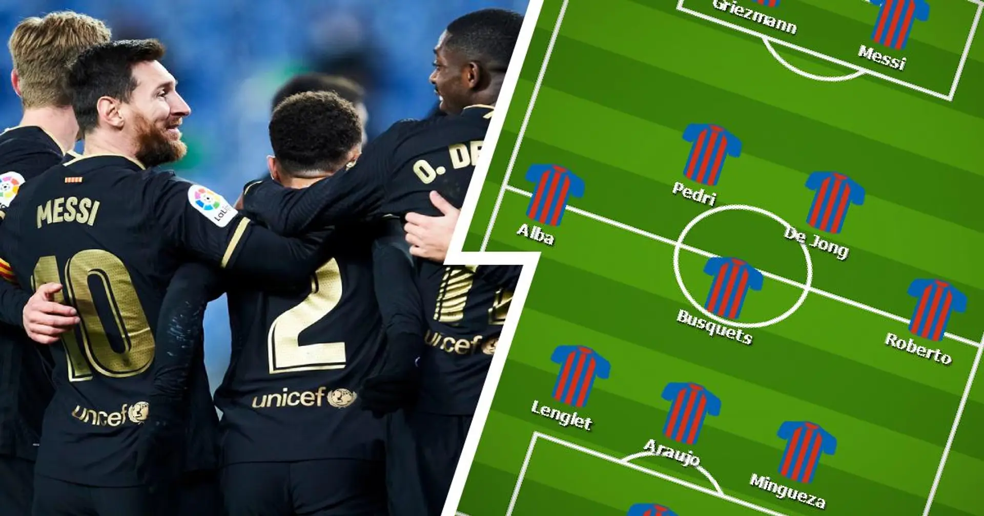 Griezmann, Dembele et Messi tous titulaires? Sélectionnez votre XI du Barça pour le choc contre le Real Valladolid parmi 3 options