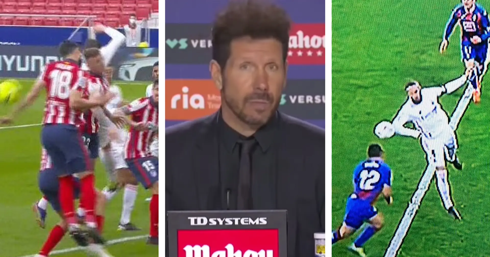 'They told me it was handball by Ramos at Eibar': Simeone on Real Madrid penalty appeals