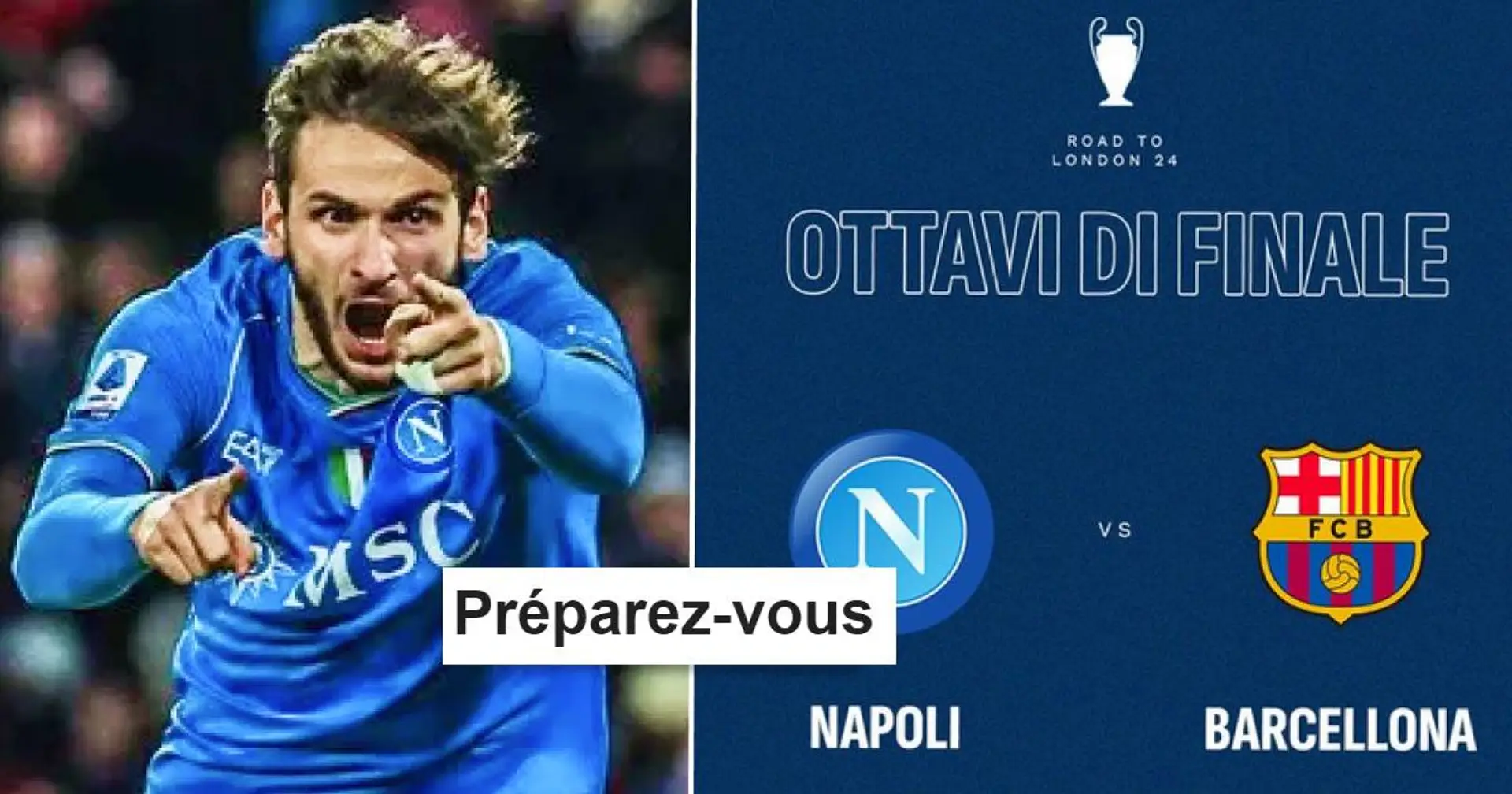 "Kvara va te manger": les fans du Napoli réagissent au tirage contre le Barça en huitièmes de finale de Ligue des Champions