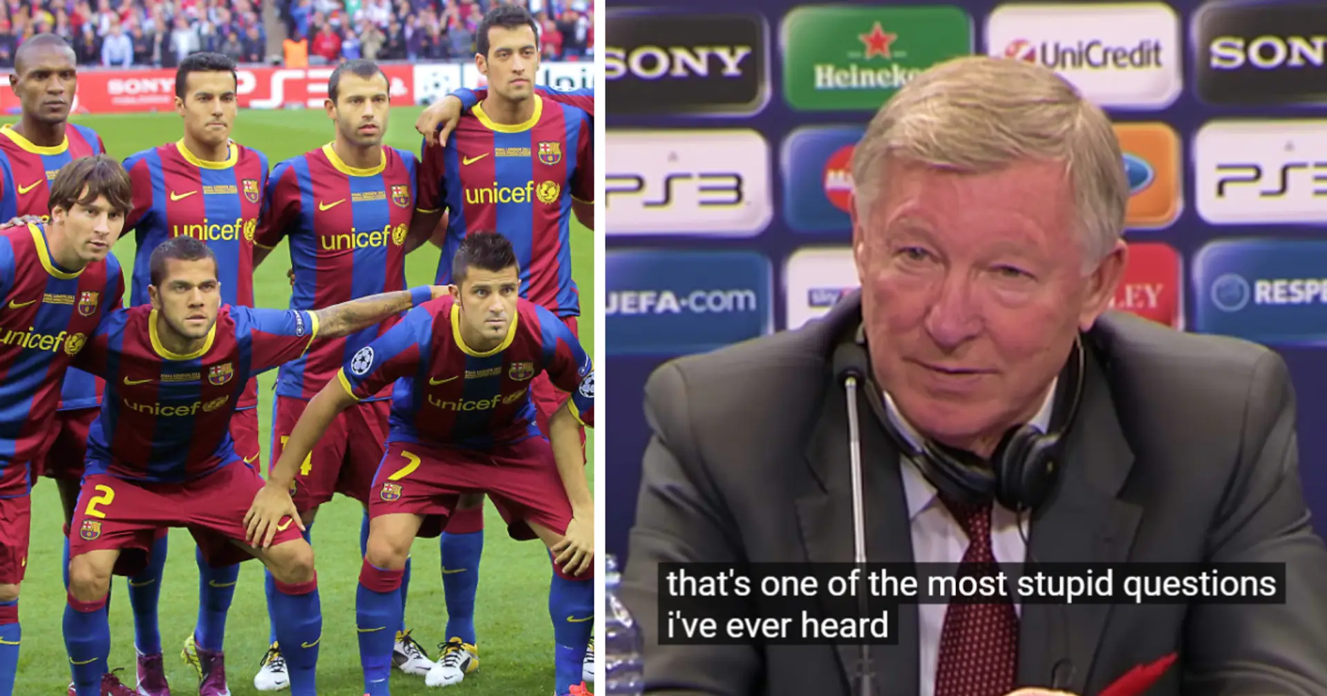 'One of the most stupid questions': One prime-Barca player Sir Alex Ferguson said he'd sign for United - not Messi