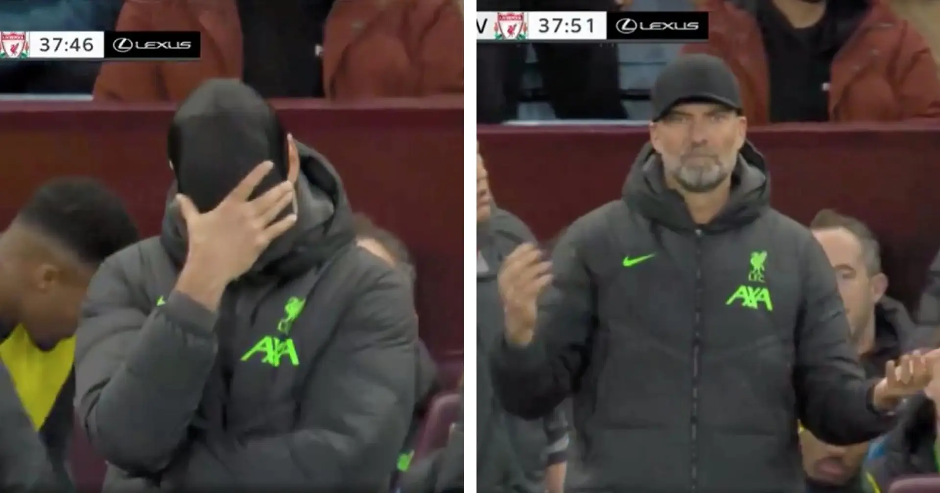 Klopp one yellow card away from being banned for final Liverpool game – uses cap to hide from referee