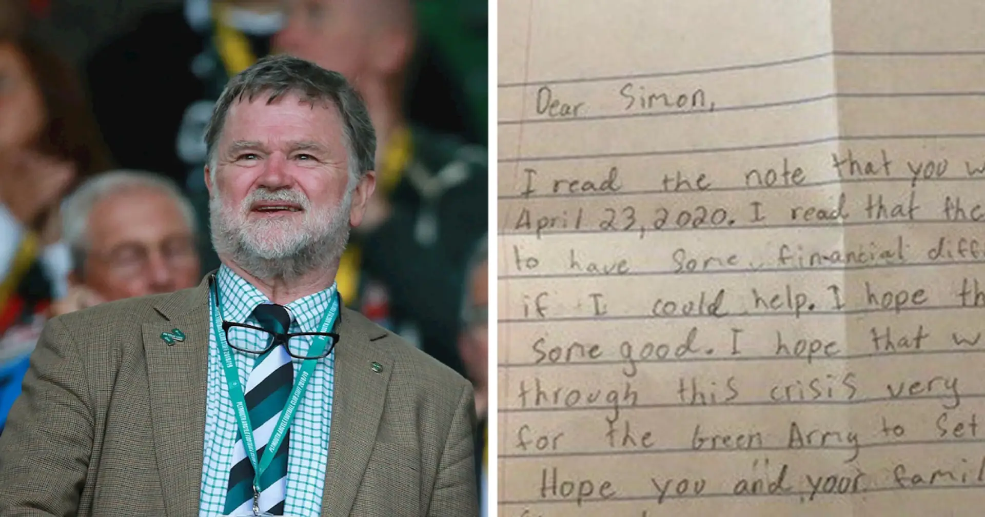 10-year-old fan from USA sends pocket money to help League Two club Plymouth Argyle live through financial storm triggered by coronavirus