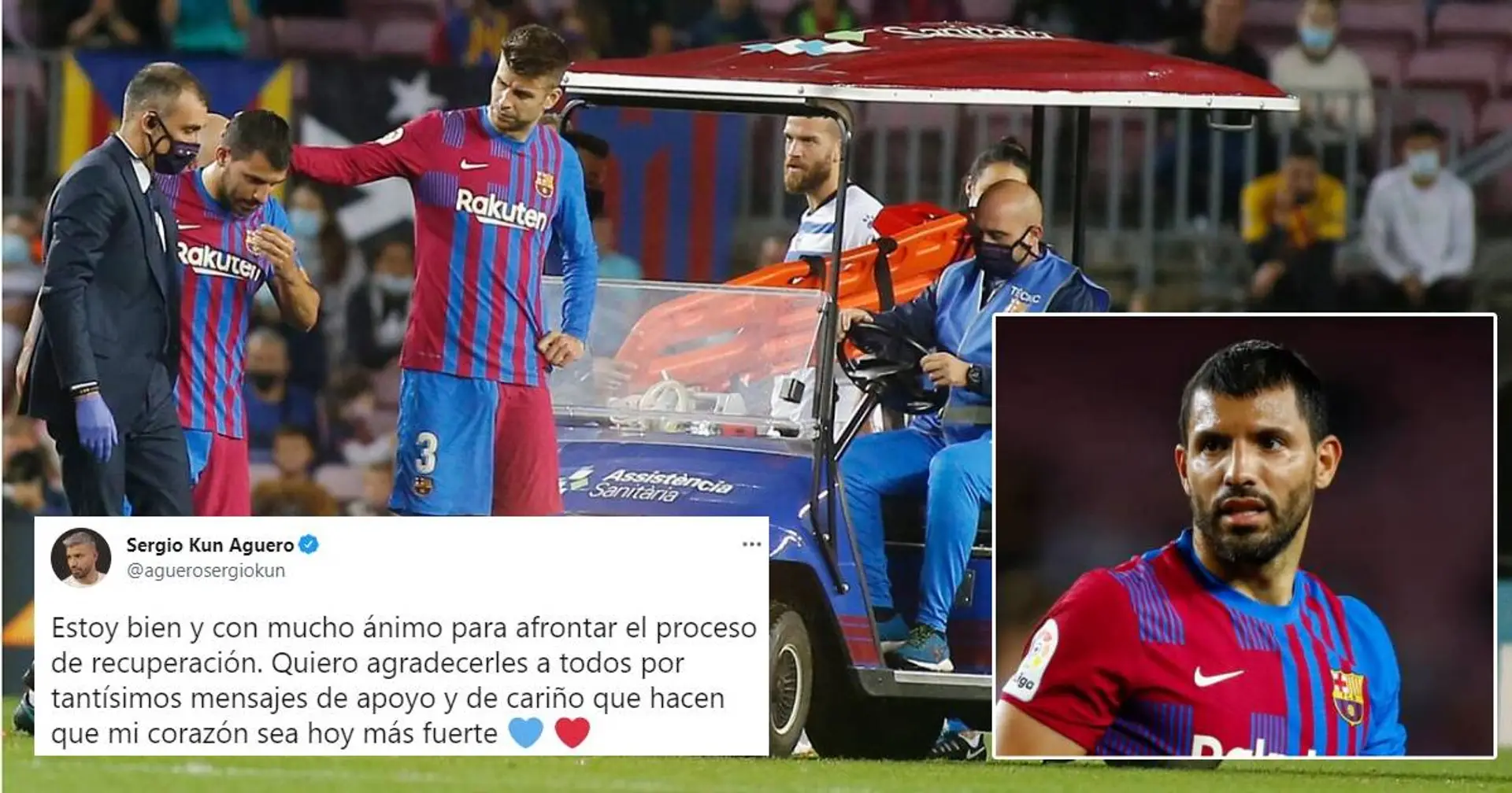 Sergio Agüero bedankt sich bei Fans für Unterstützung: Eure Nachrichten haben mein Herz stärker gemacht!