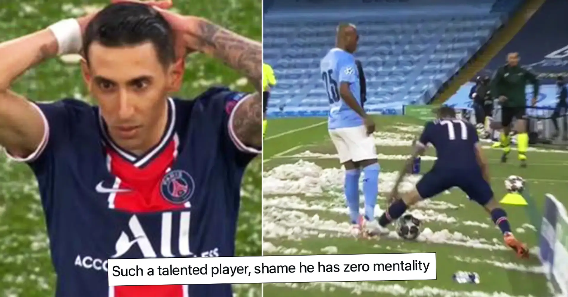 Revealed: What Di Maria told Fernandinho immediately after getting red card for brutal foul on him