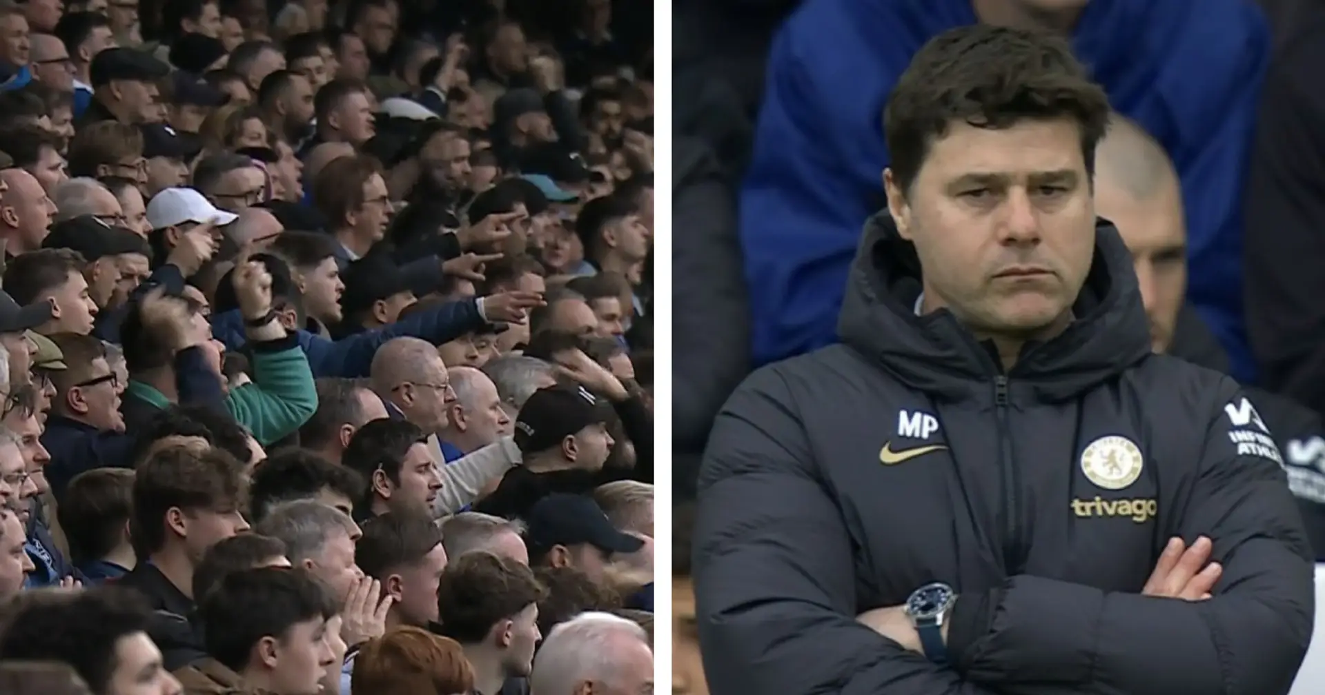 Chelsea fans sing to Pochettino 'You don't know what you're doing' after one decision