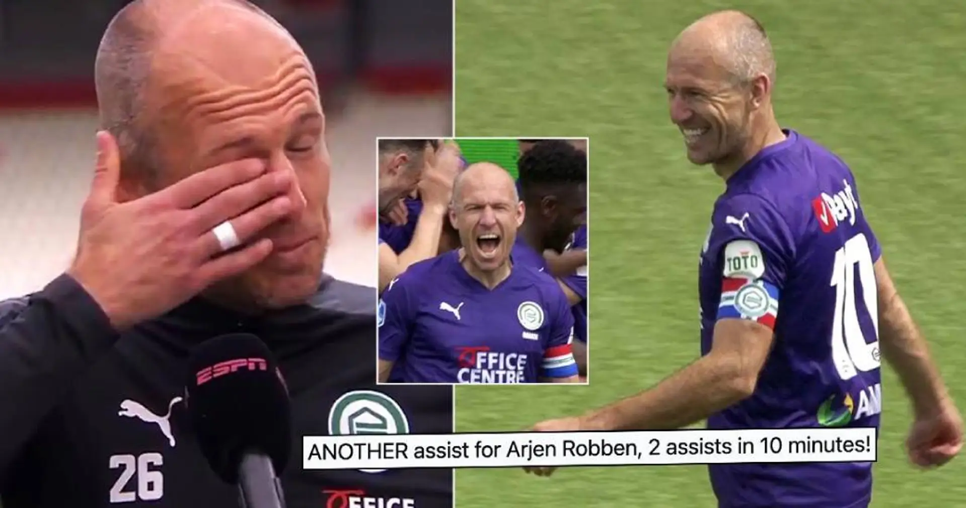 Arjen Robben piange davanti alle telecamere dopo essere tornato in campo: risponde anche su Euro 2021