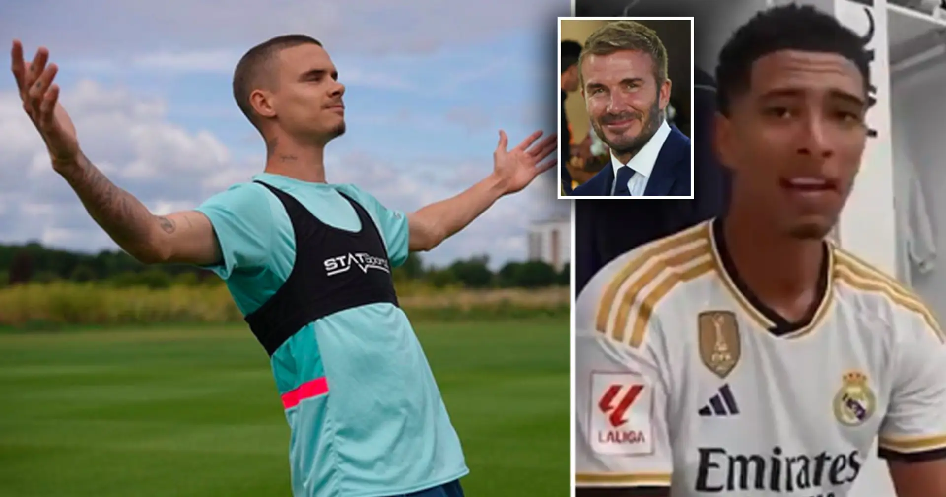 David Beckham's son replicates Bellingham's goal celebration, sends message to Jude
