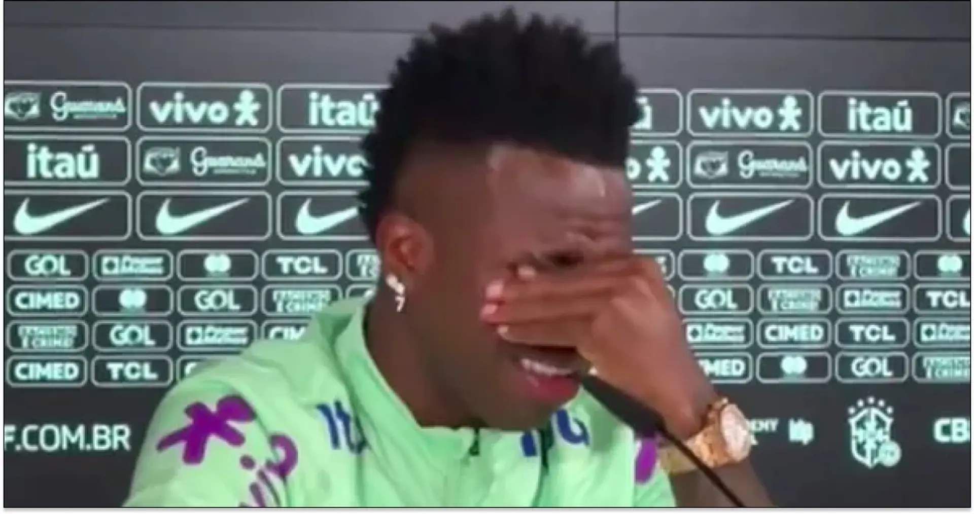 'Football is for men': Vinicius branded 'f*ggot' for crying at presser by Paraguay legend