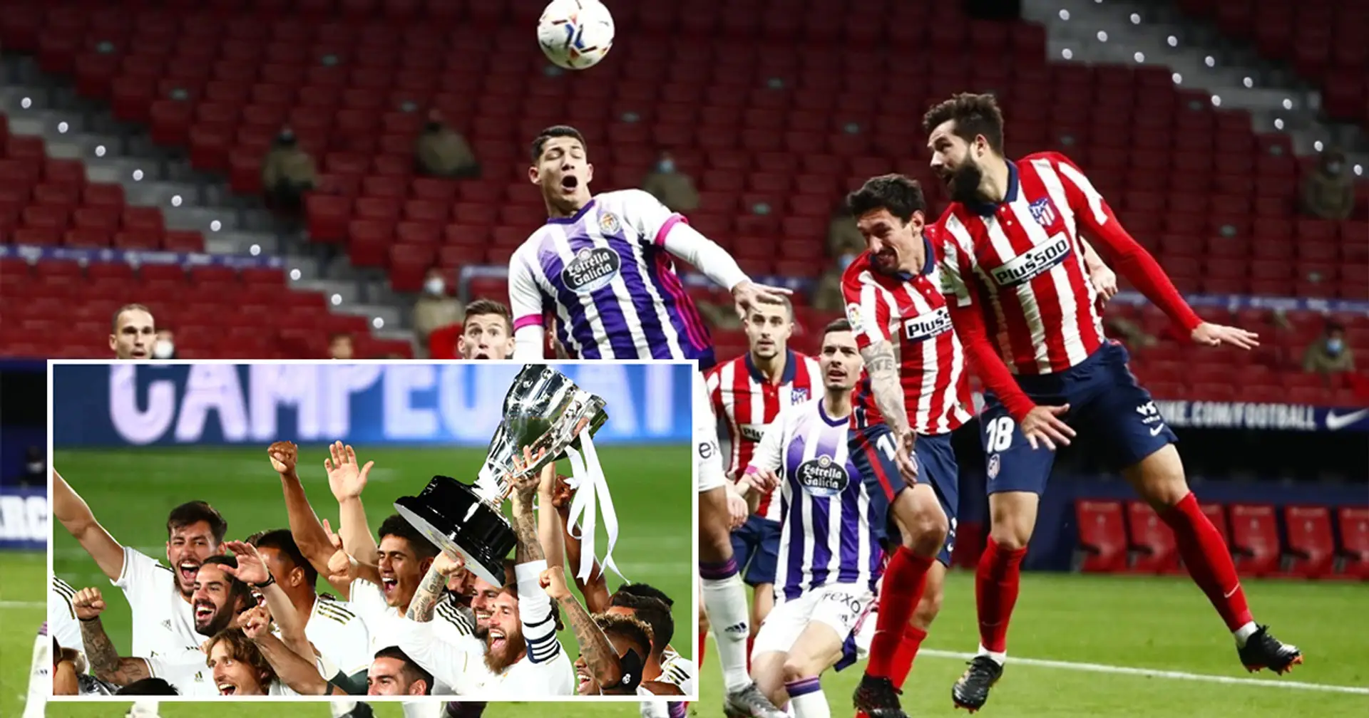 ¿Qué últimos resultados entre el Valladolid y Atlético le servirían al Madrid?