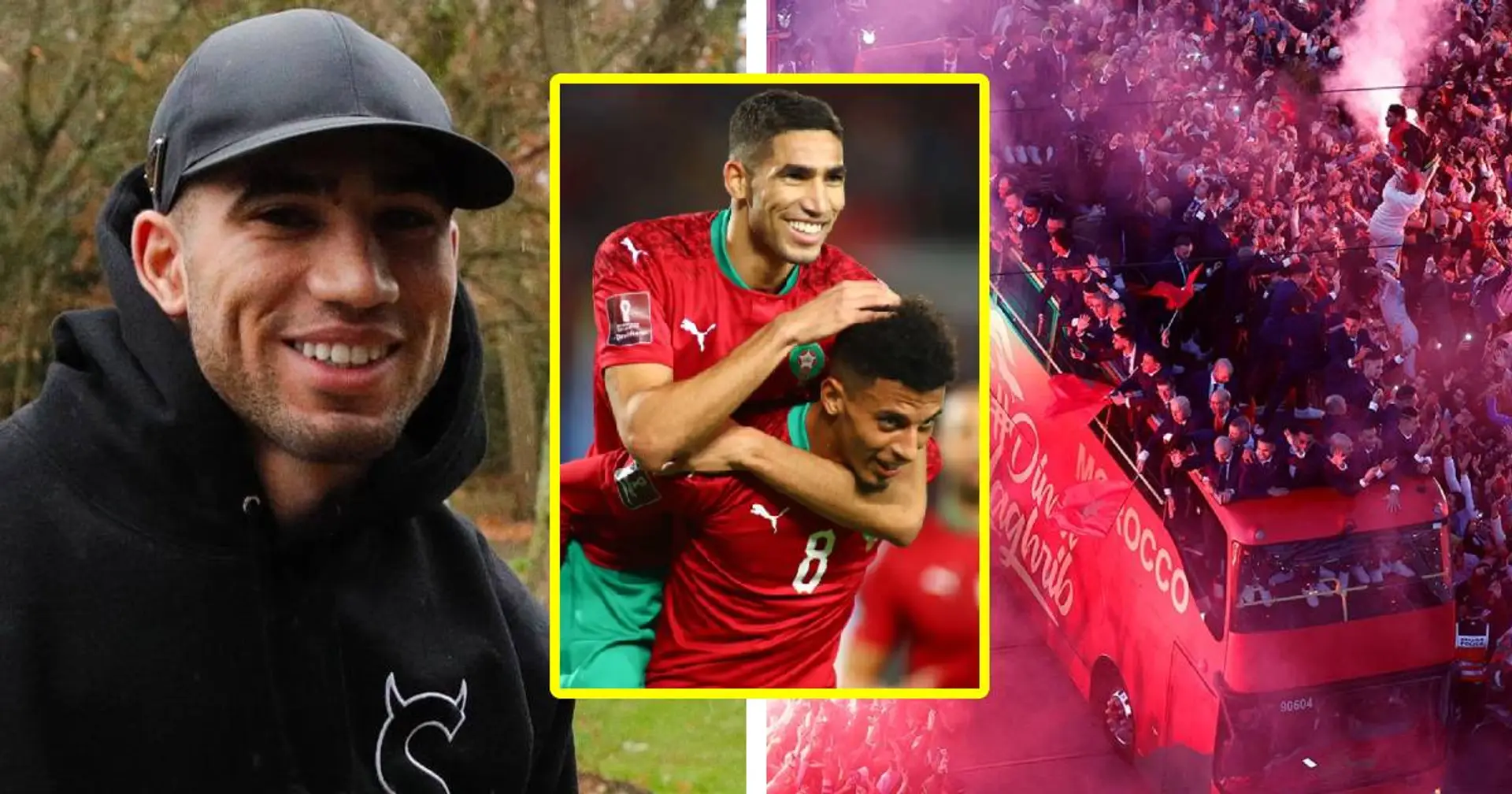 Achraf Hakimi a suivi Mbappé au Camp des Loges - il était il y a 3 jours à Rabat fêtant son parcours en Coupe du monde