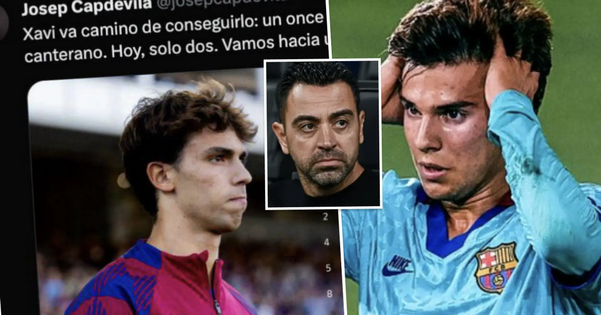 Riqui Puig 'likes' tweet blaming Xavi for lack of La Masia players in Barca XI