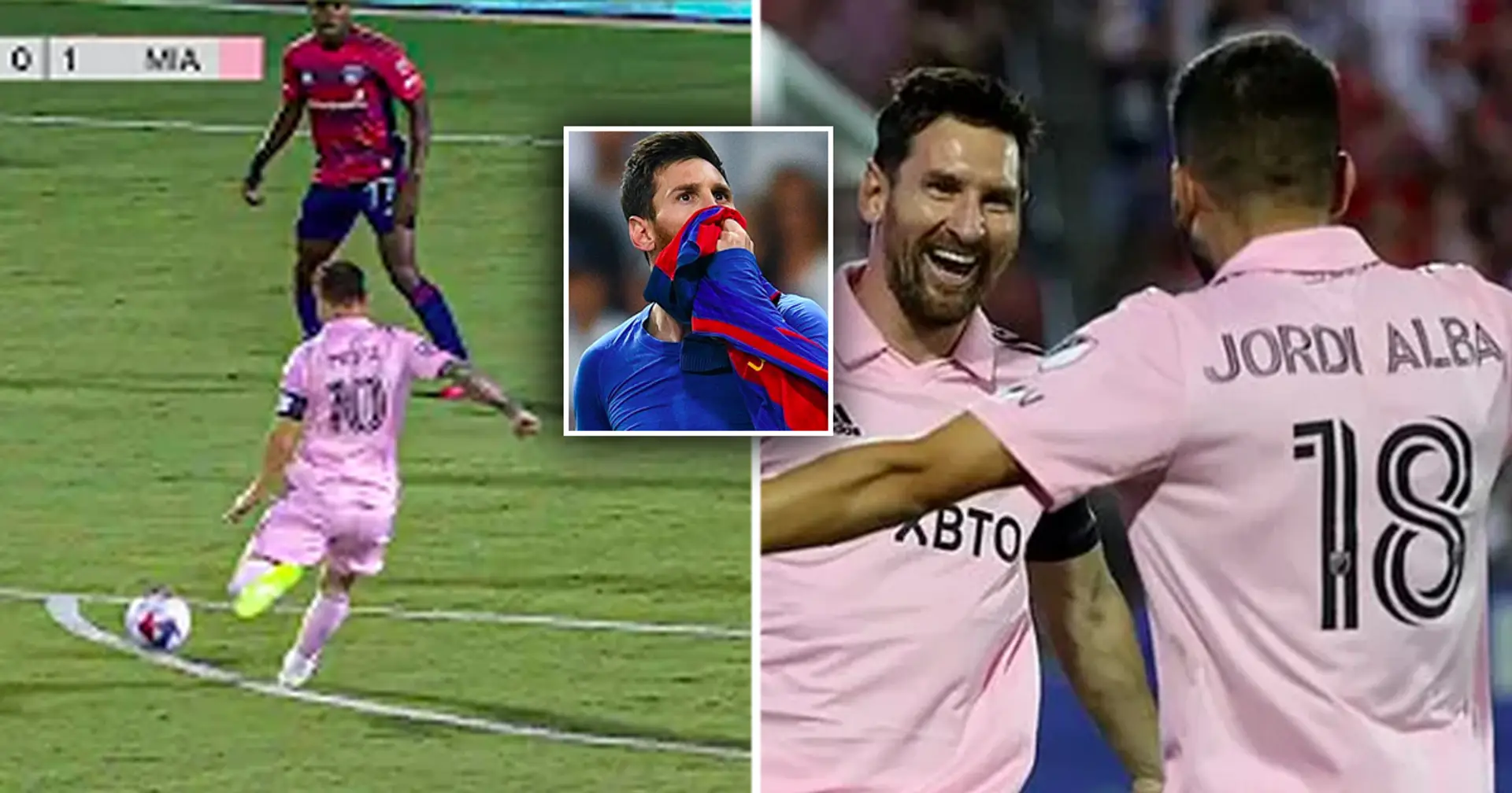 'We've seen this before': Messi links up with Jordi Alba to reproduce famous El Clasico goal at Inter Miami
