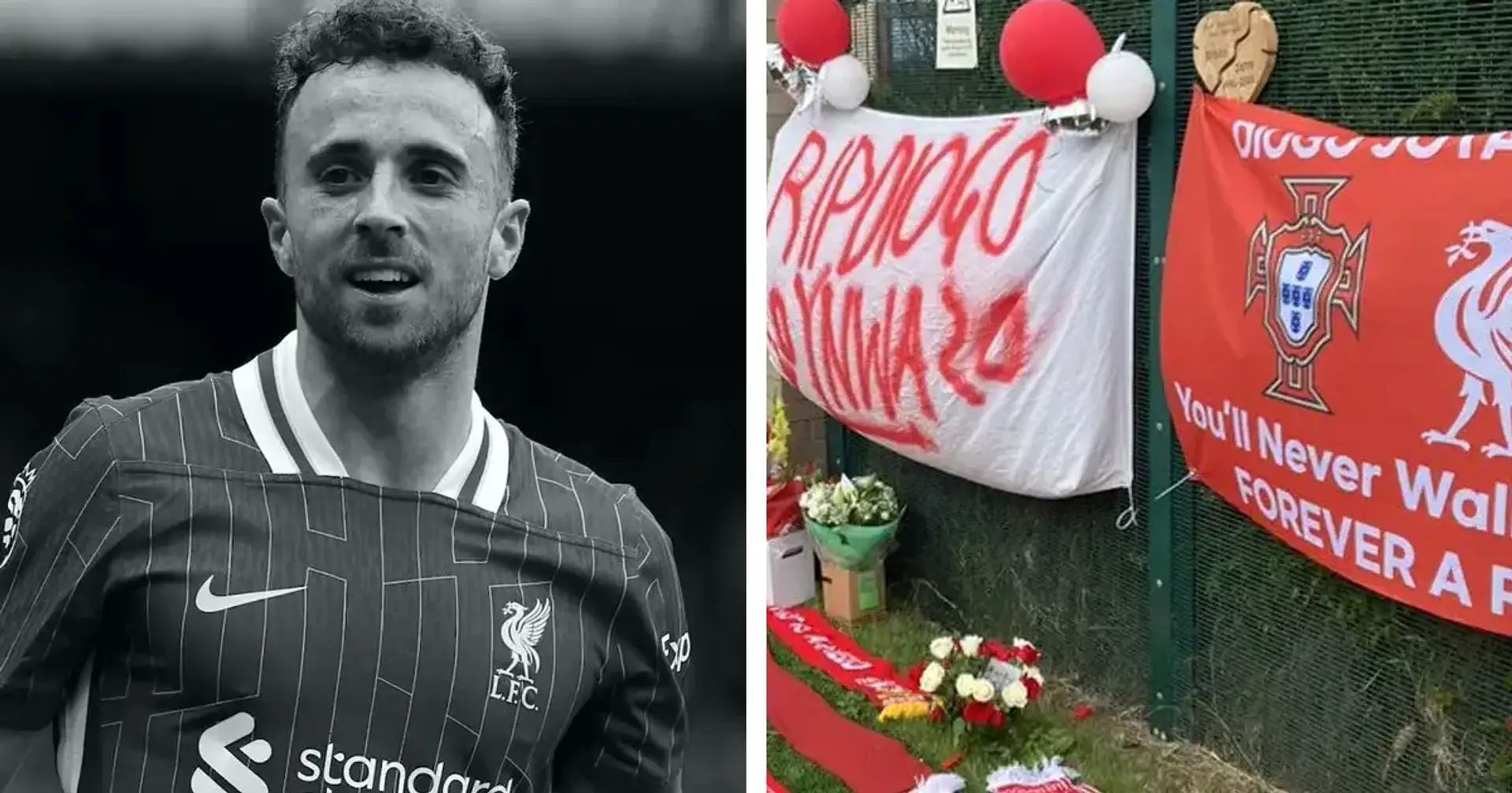 Ba bức ảnh đẹp nhất về những lời tri ân dành cho Diogo Jota tại trung tâm huấn luyện của Liverpool khi các cầu thủ bắt đầu giai đoạn chuẩn bị trước mùa giải — Tribuna.com