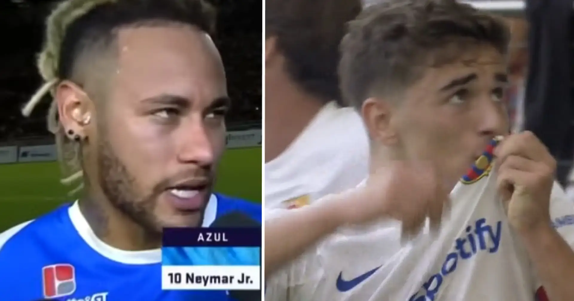 Neymar réagit au but de Gavi contre Villarreal