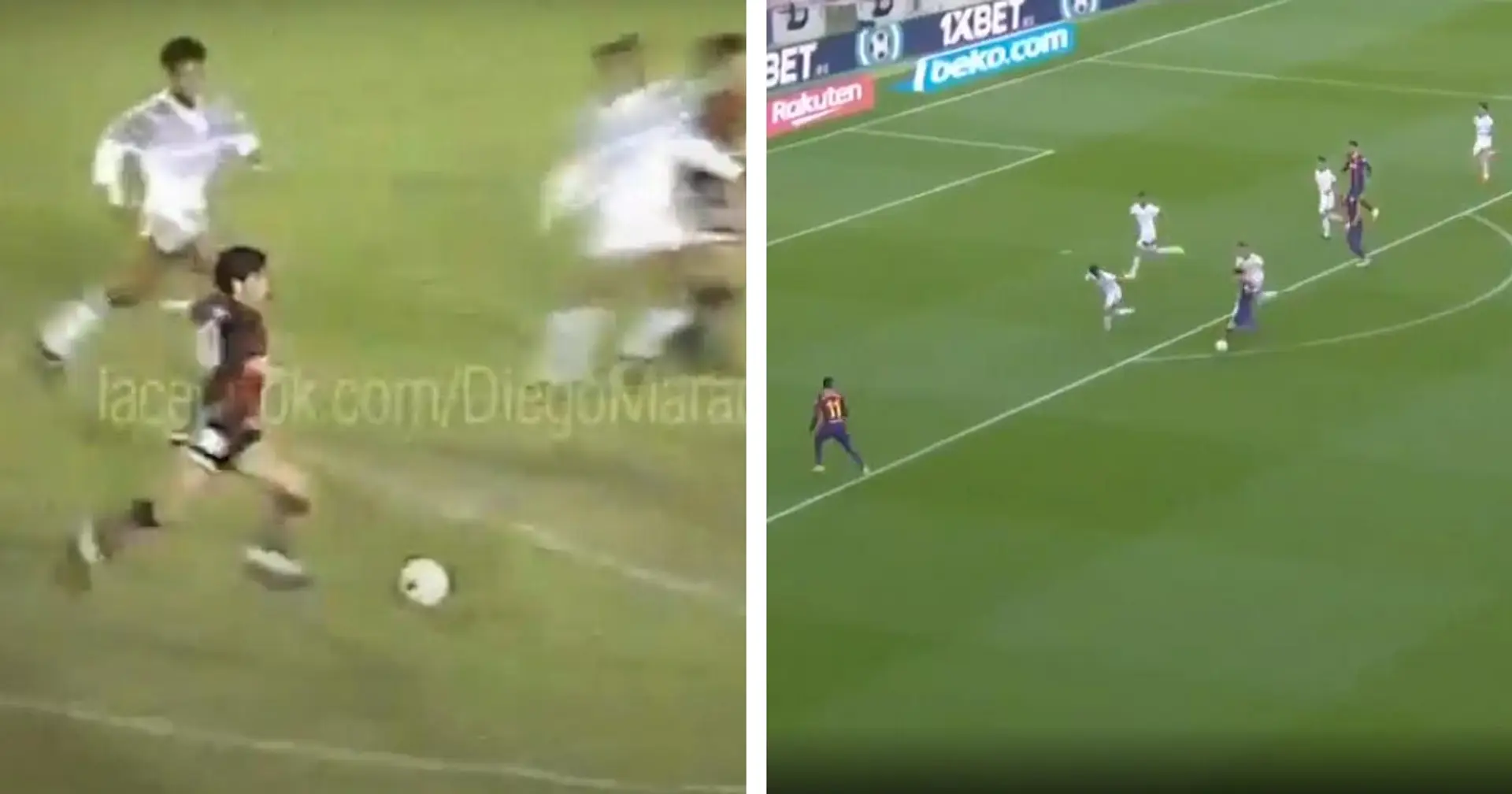 Hommage bien fait: le but de Messi contre Osasuna est incroyablement similaire à celui de Maradona pour Newell