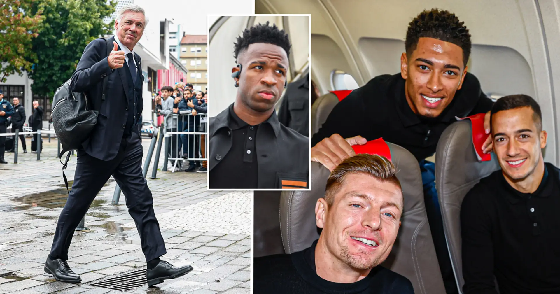 5 best pics and vids as Real Madrid players travel to Portugal for Braga clash