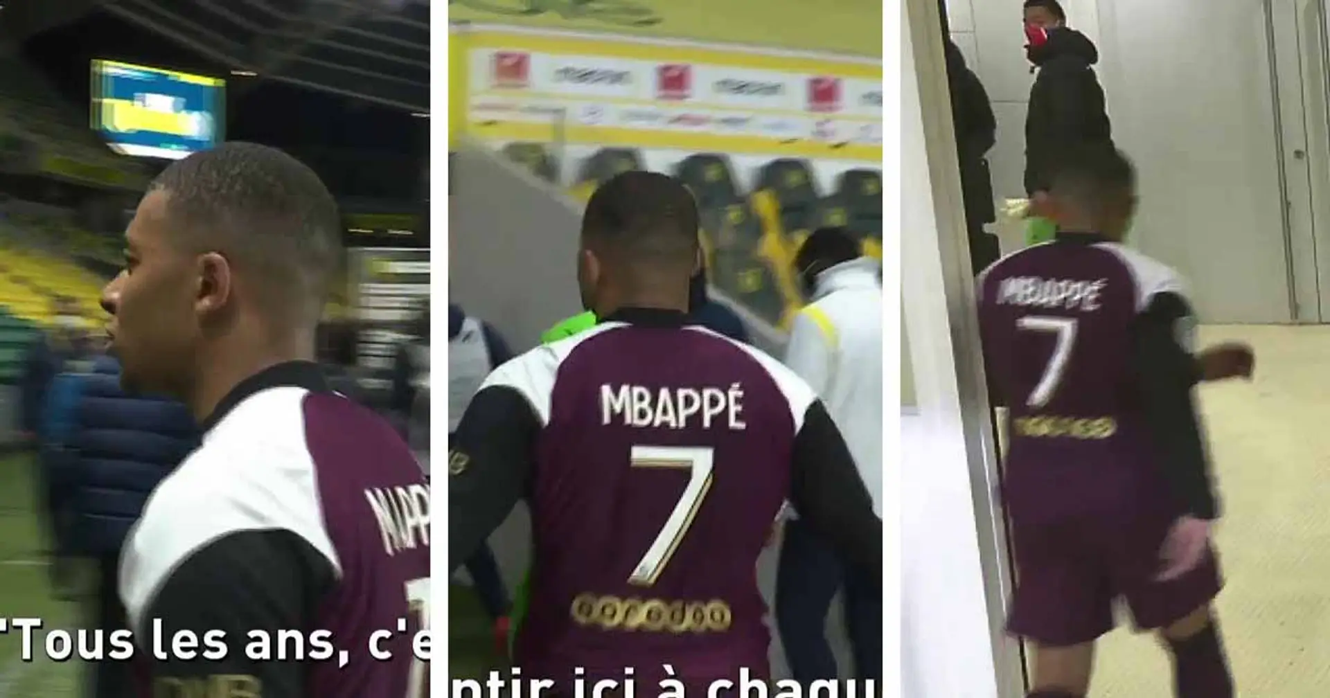 "Ils viennent nous mentir ici à chaque fois", Kylian Mbappé a piqué une colère contre l'arbitrage lors de la mi-temps du match vs Nantes