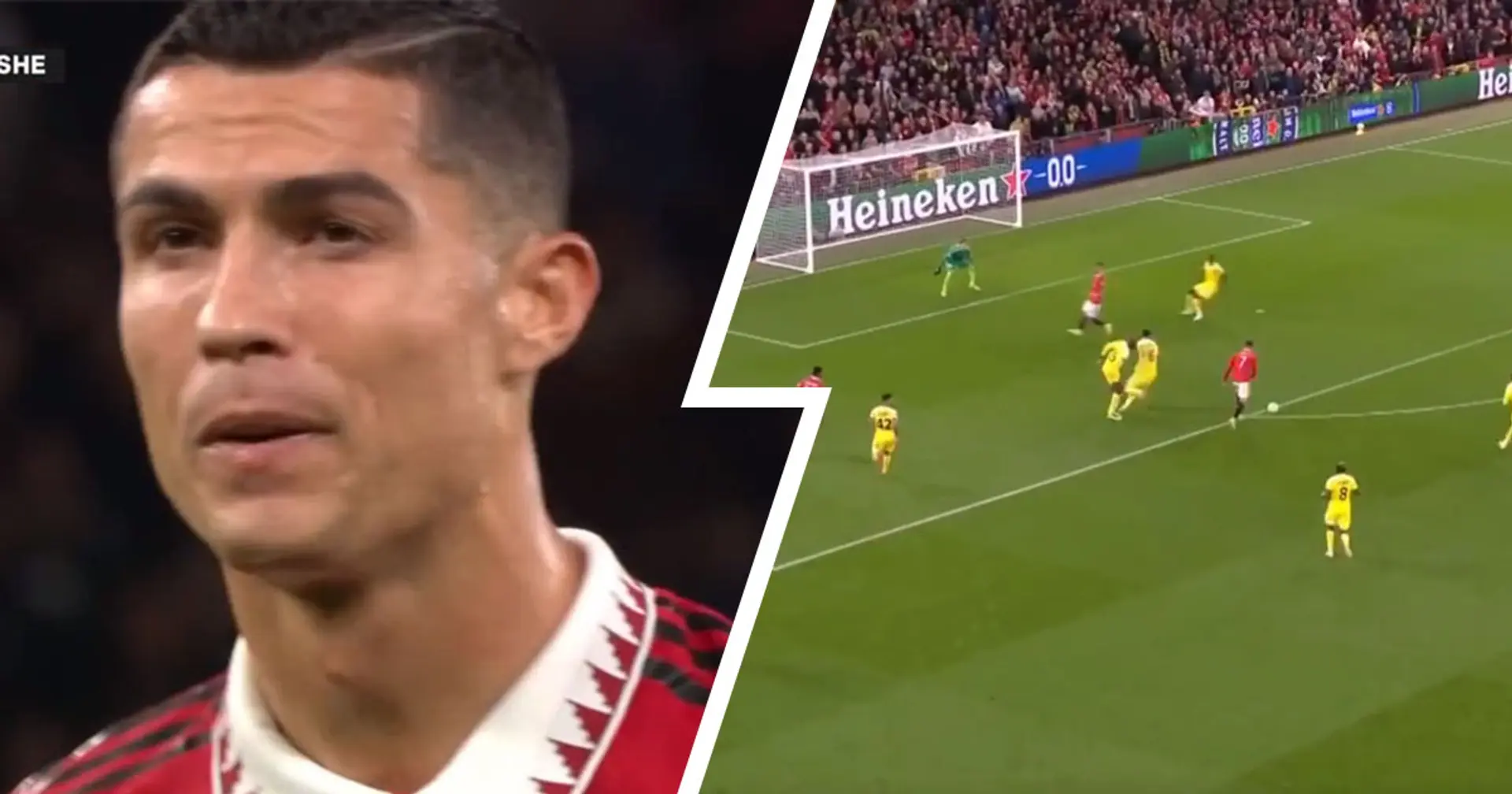 Caught on camera: Ronaldo's heart-breaking reaction to shocking miss vs Sheriff