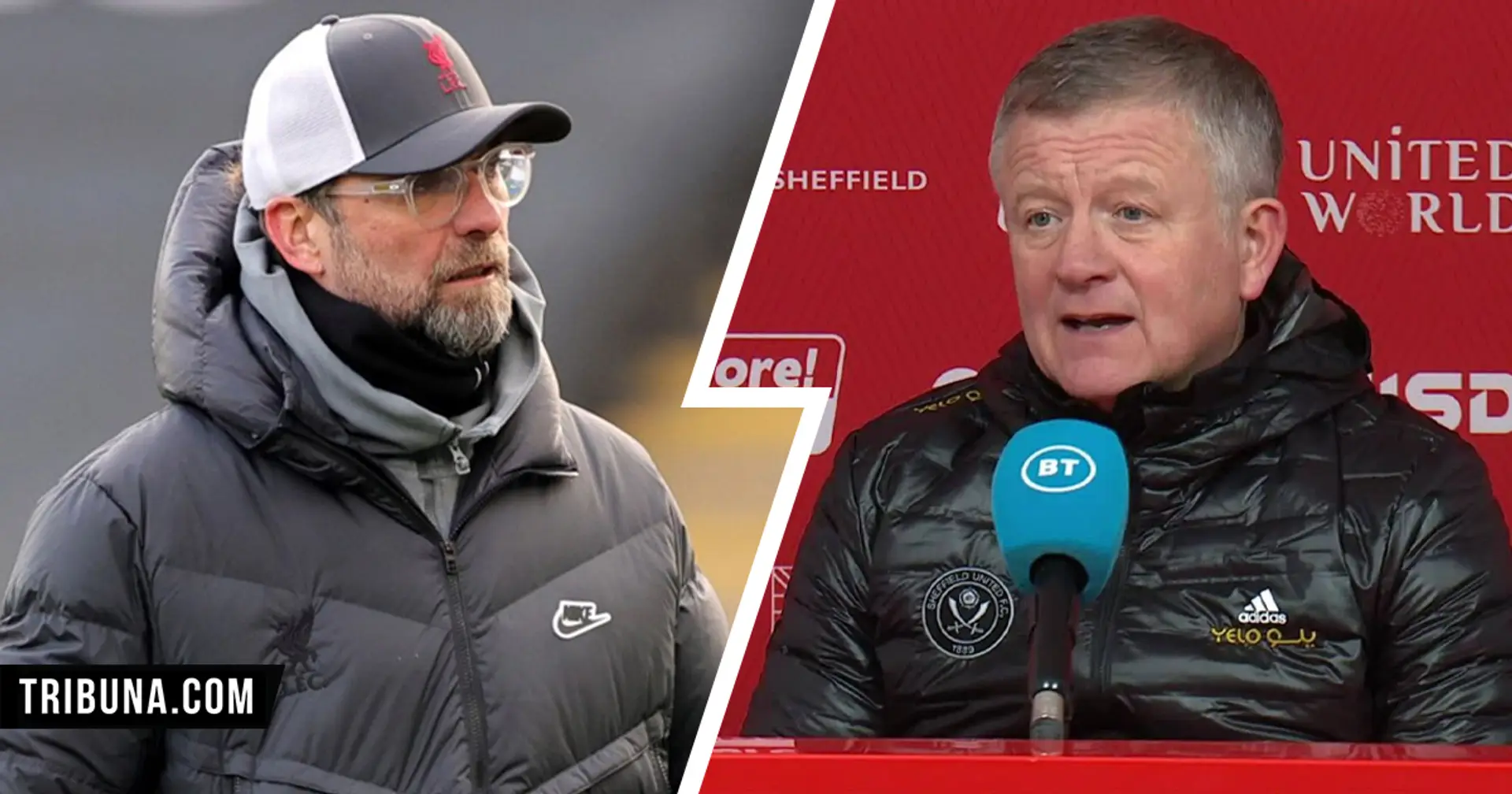 'I’ve got nothing but admiration for Jurgen': Chris Wilder ready to bury the hatchet on war of words with Klopp